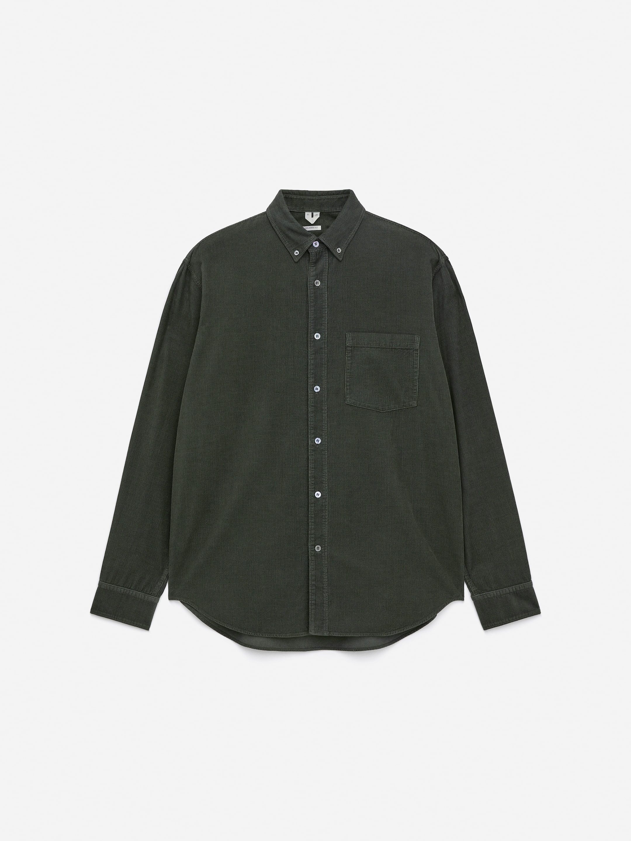 Grotere afbeelding bekijken: Ruimvallend corduroy overhemd - Kakigroen - HEREN | H&M NL 5