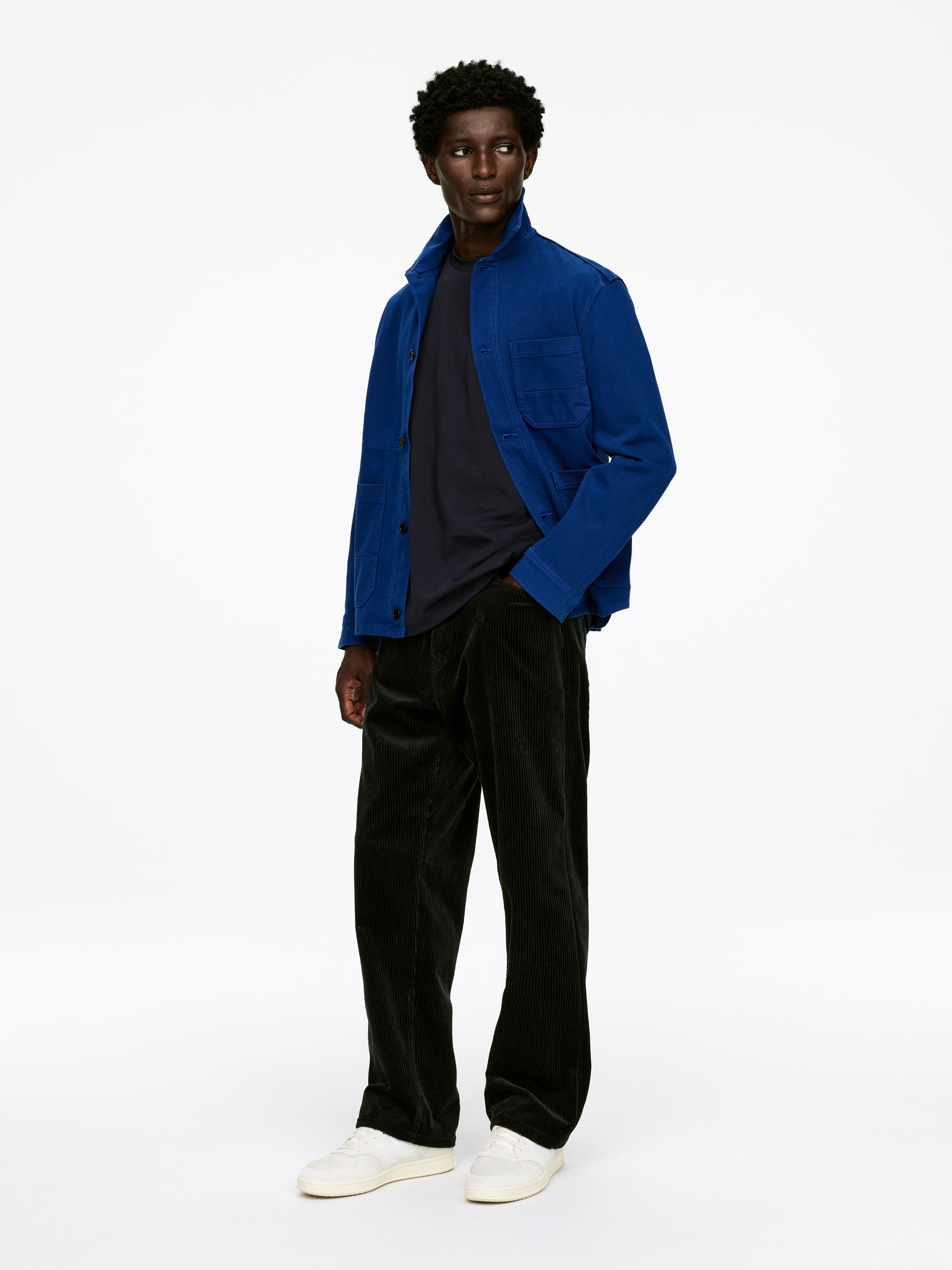 Interlock T-shirt - Dark Blue - Loose fit - Men - StillMedia/Lookbook - 25