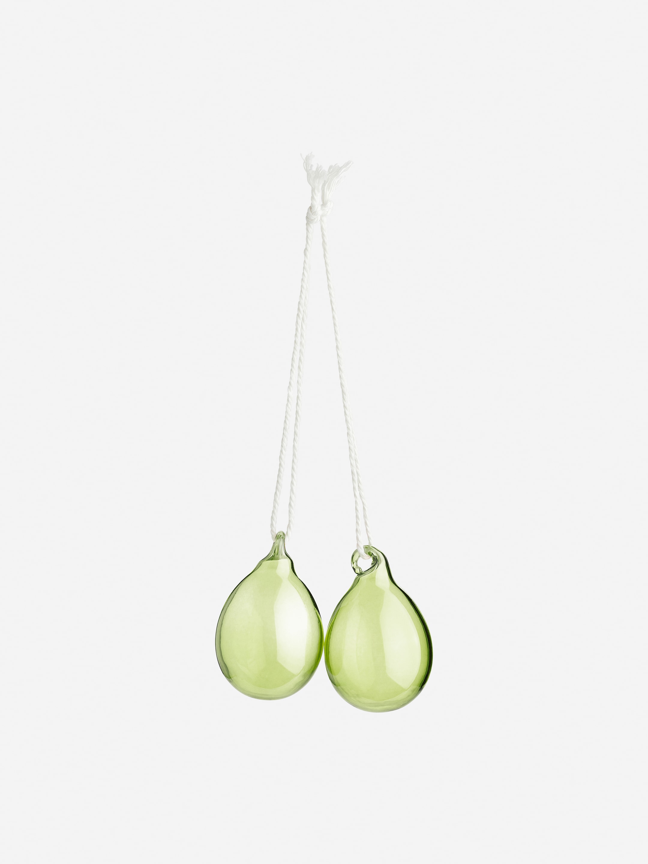 Glasägg, set med 2 - Klar/grön - Homeware - StillMedia/DescriptiveStillLife - 1