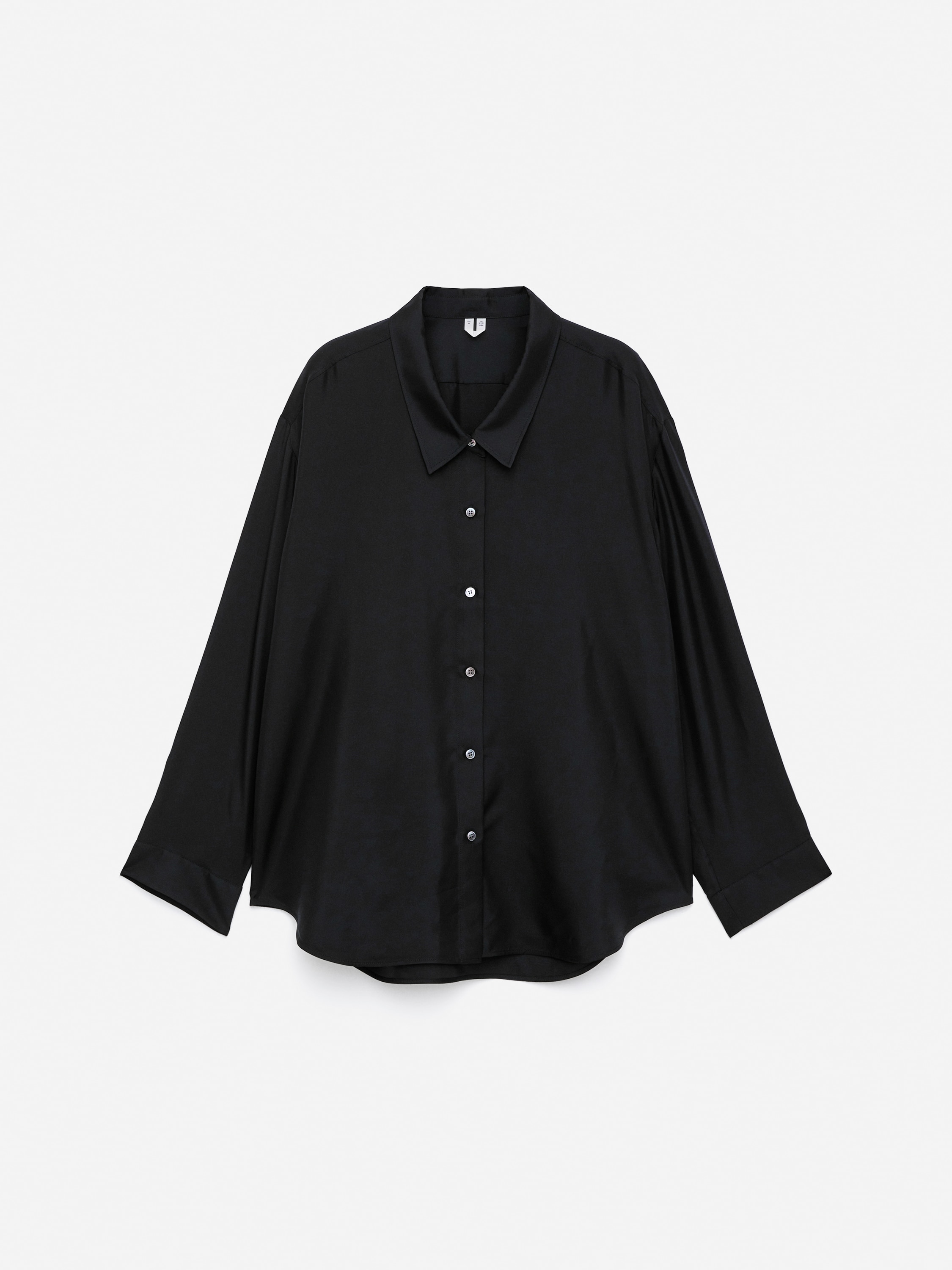 Silk Twill Shirt – Black – Women – ARKET WW