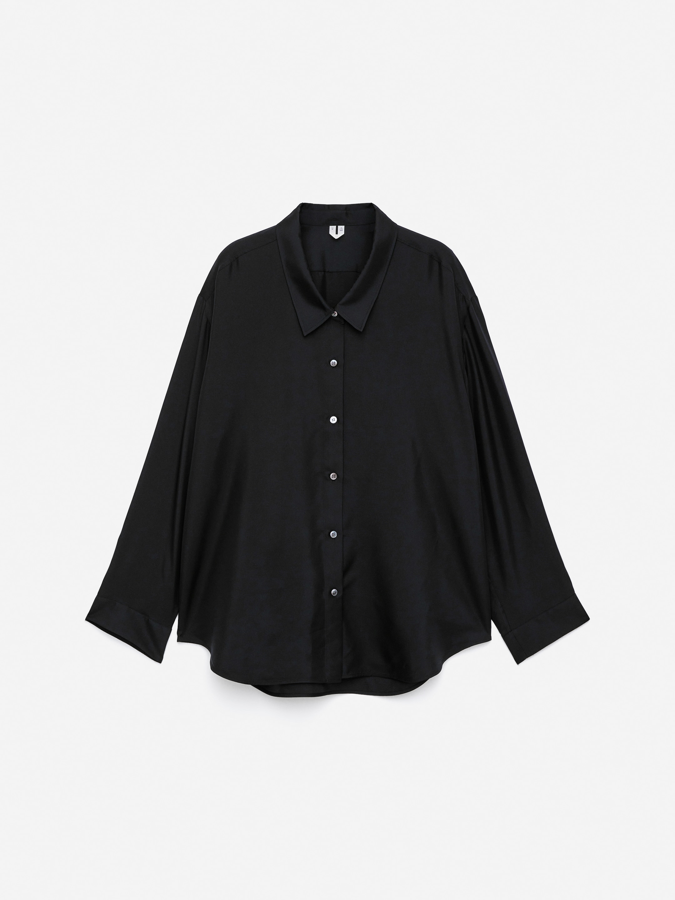 Ver imagen más grande: Silk Twill Shirt - Negro - MUJER | H&M ES 1