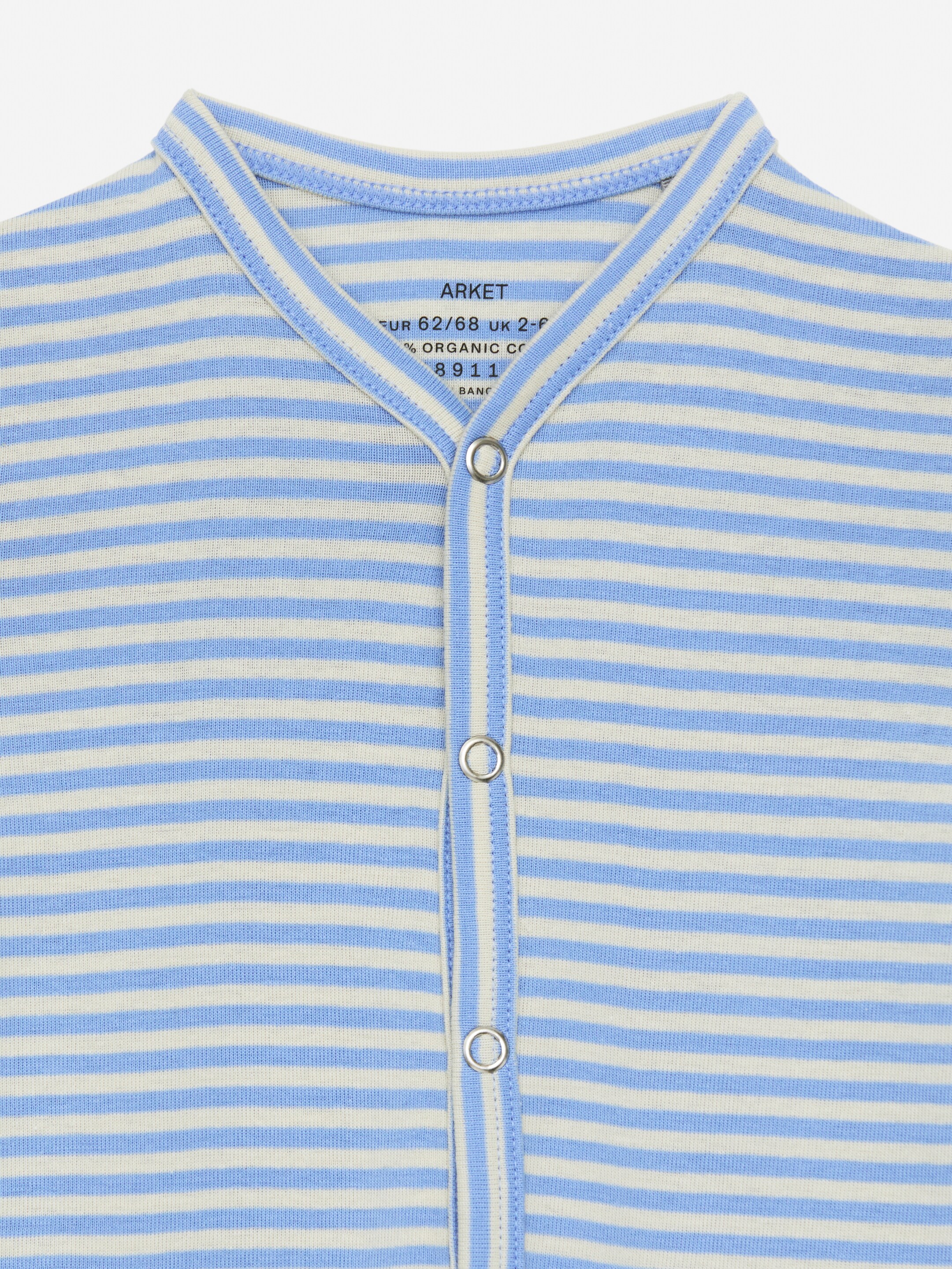 Ingrandisci l'immagine: All-in-One Pyjama Set of 2 - Light Blue/Off White - BAMBINO | H&M CH 5