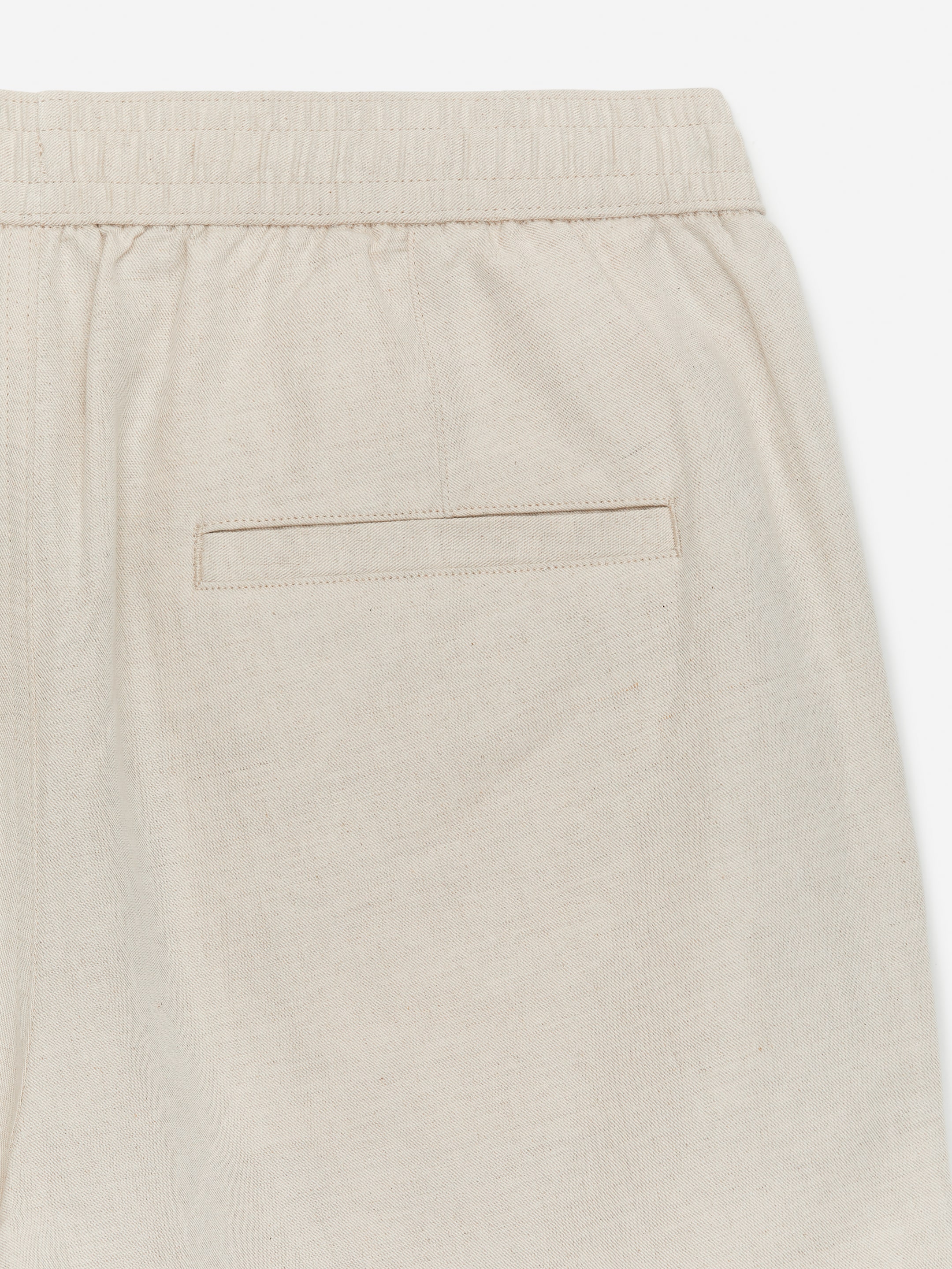 Visualizza immagine più grande: Shorts in cotone e lino con coulisse - Beige chiaro - UOMO | H&M IT 6