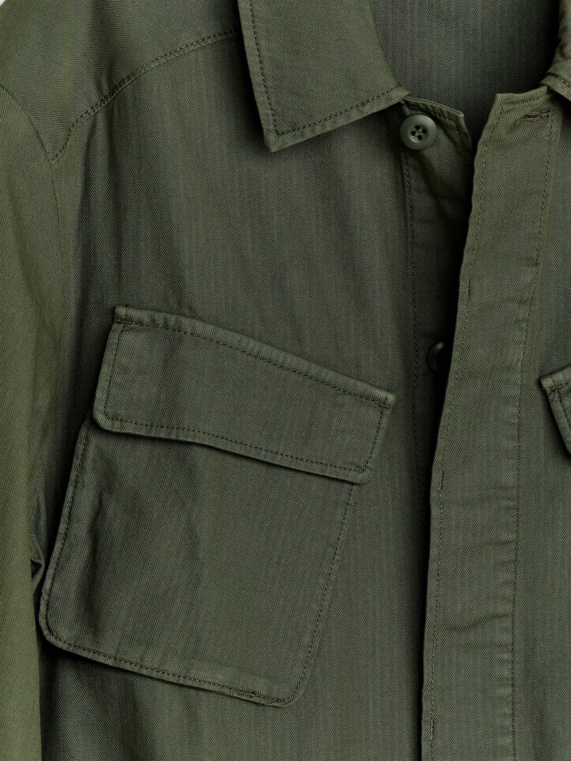Utility Overshirt - Dark Green - Relaxed fit - Men - StillMedia/DescriptiveDetail - 3