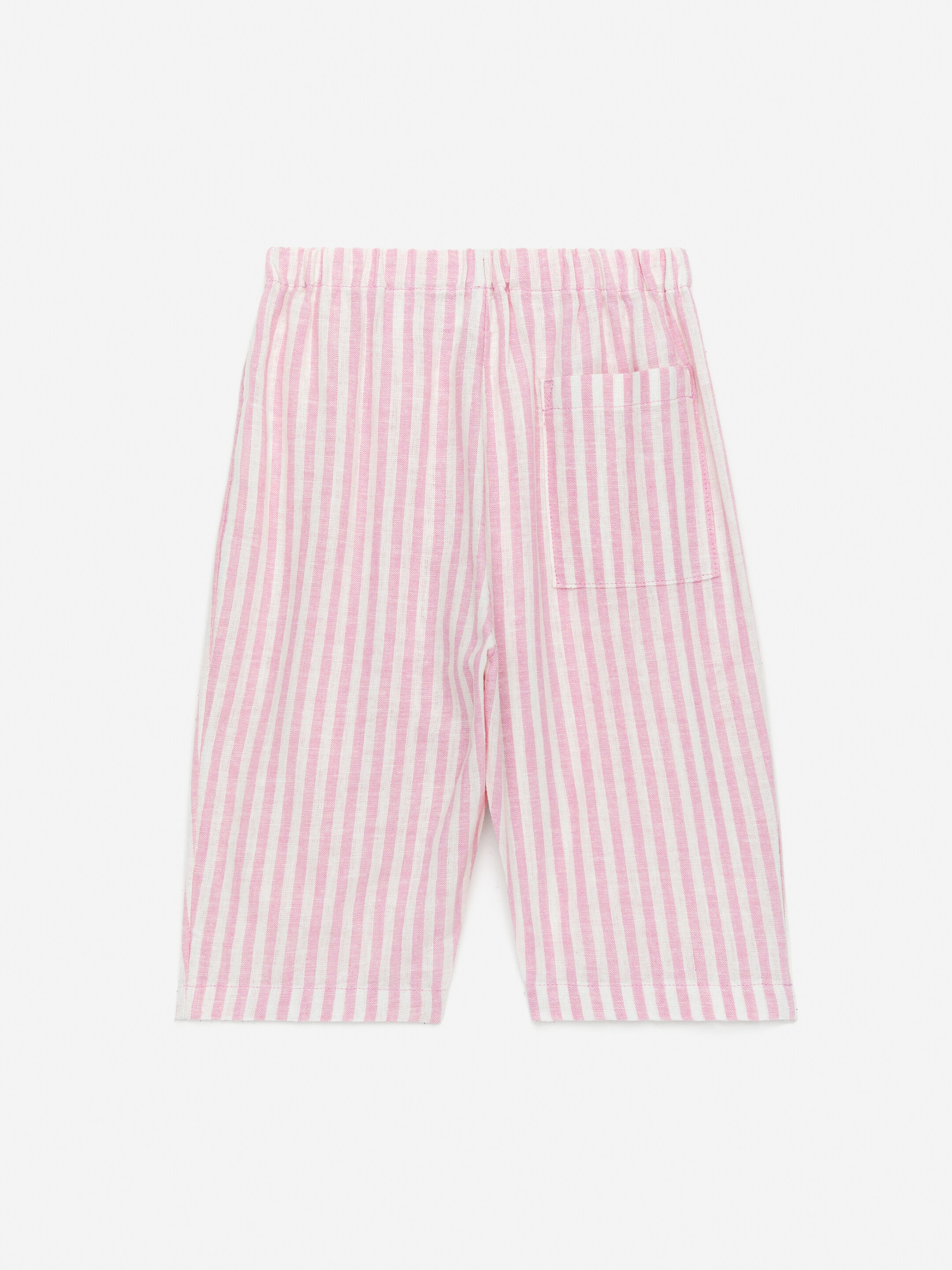 Agrandir l'image: Pantalon en lin et coton - Rose/Blanc - ENFANT | H&M FR 2