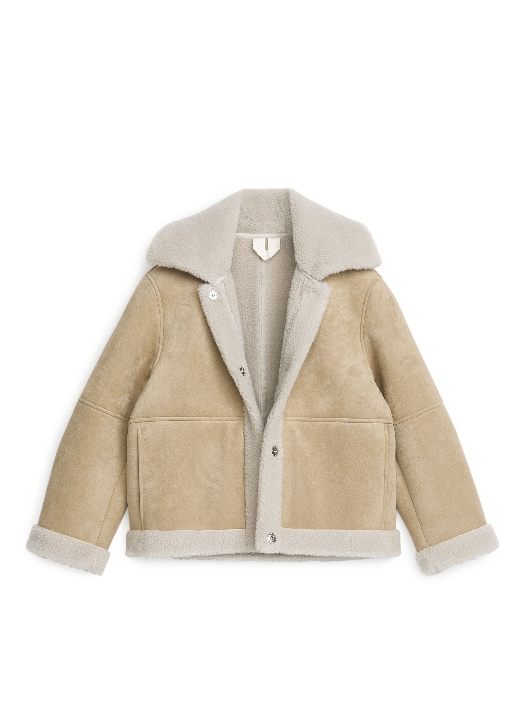 Faux Fur Moleskin Jacket - Beige - Women - StillMedia/DescriptiveStillLife - 2