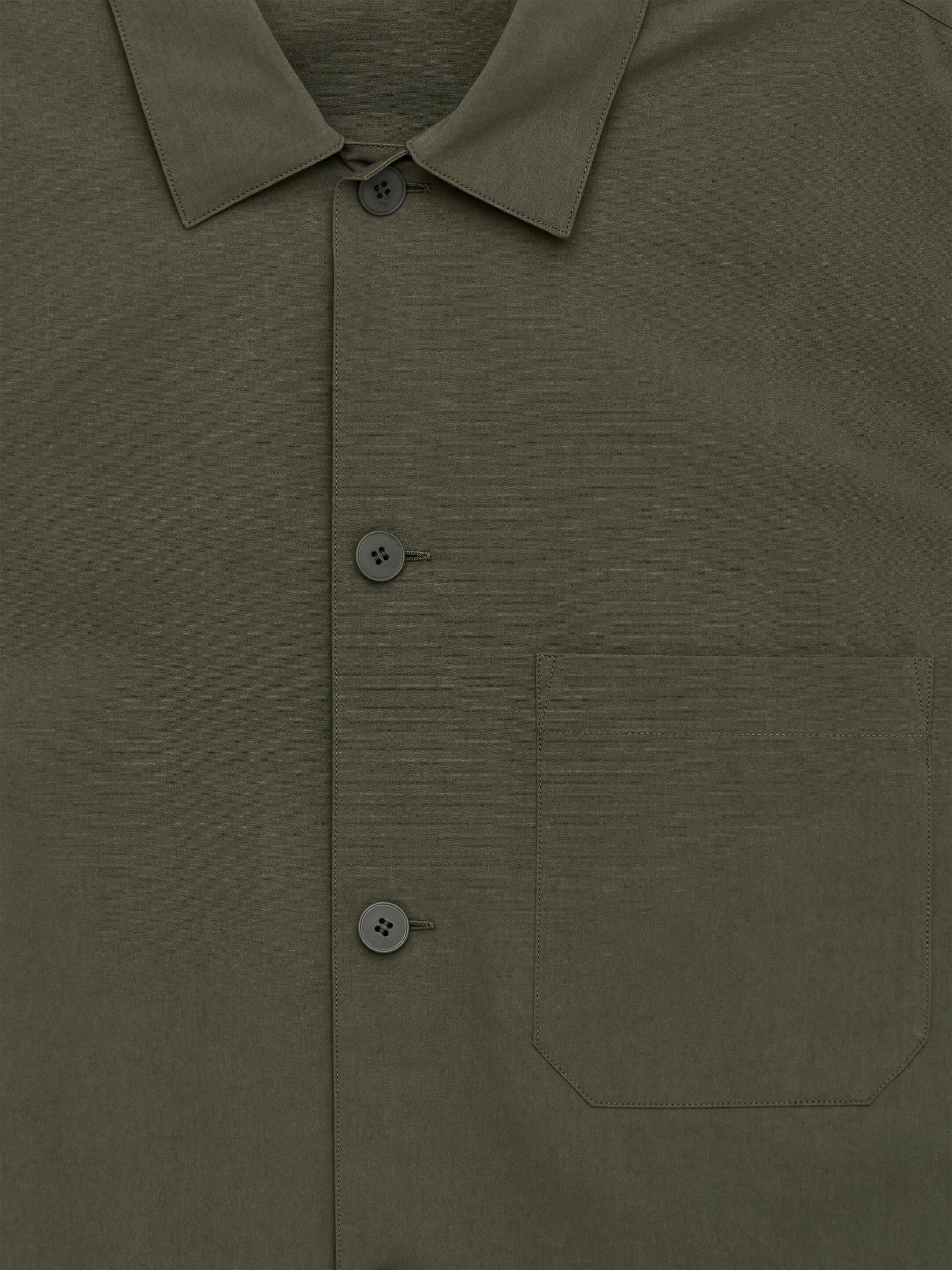 Agrandir l'image: Chemise en popeline - Vert kaki - HOMME | H&M FR 2