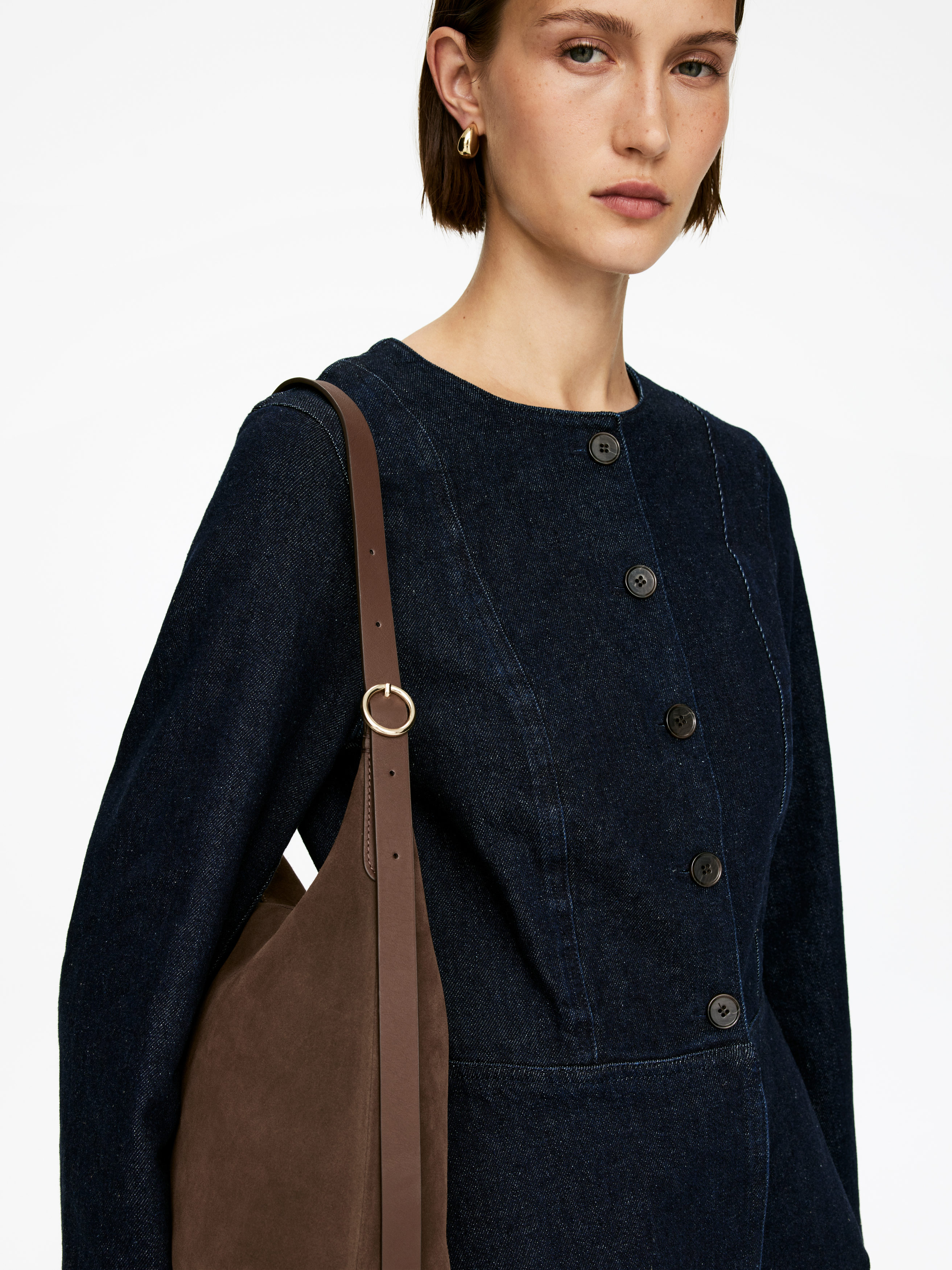 Suede Shoulder Bag - Brown - Women - StillMedia/Lookbook - 7