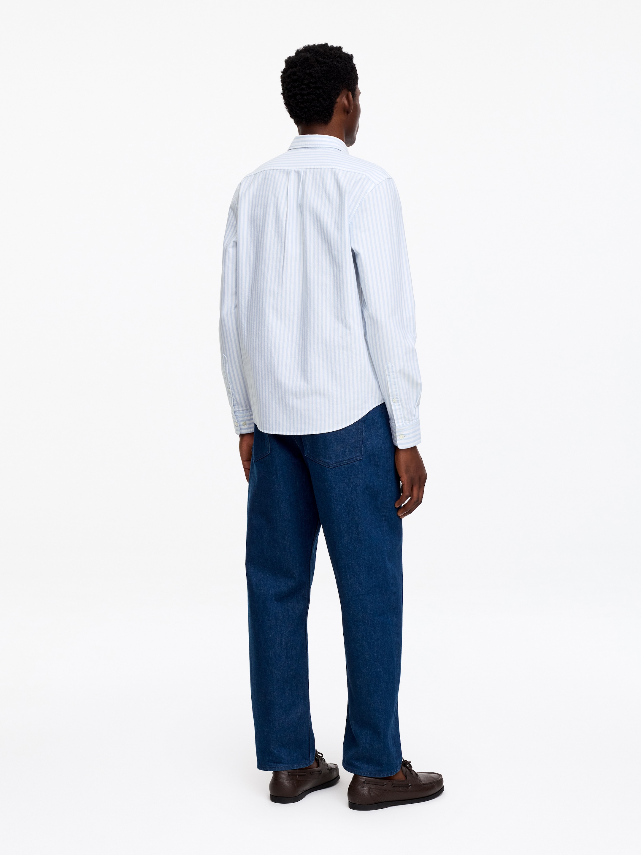Regular Oxford Shirt - Light Blue/White - Regular fit - Men - StillMedia/Lookbook - 5