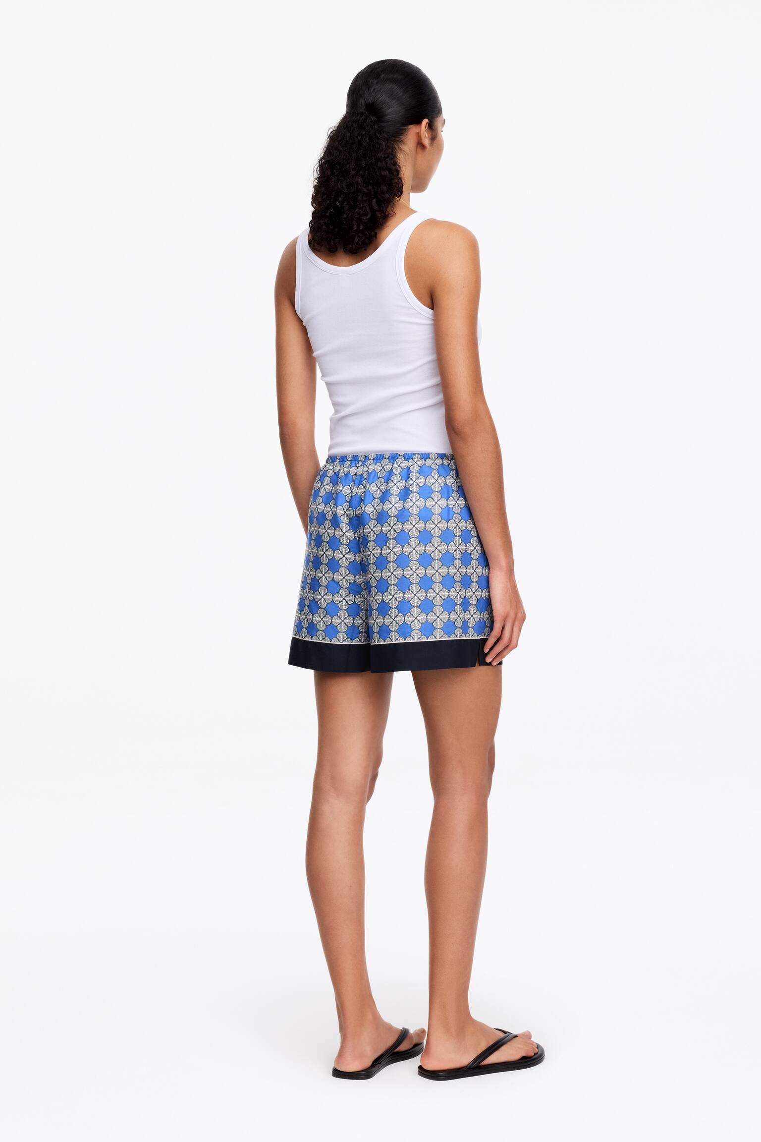 Shorts aus Lyocell-Mischung-Blau - 4