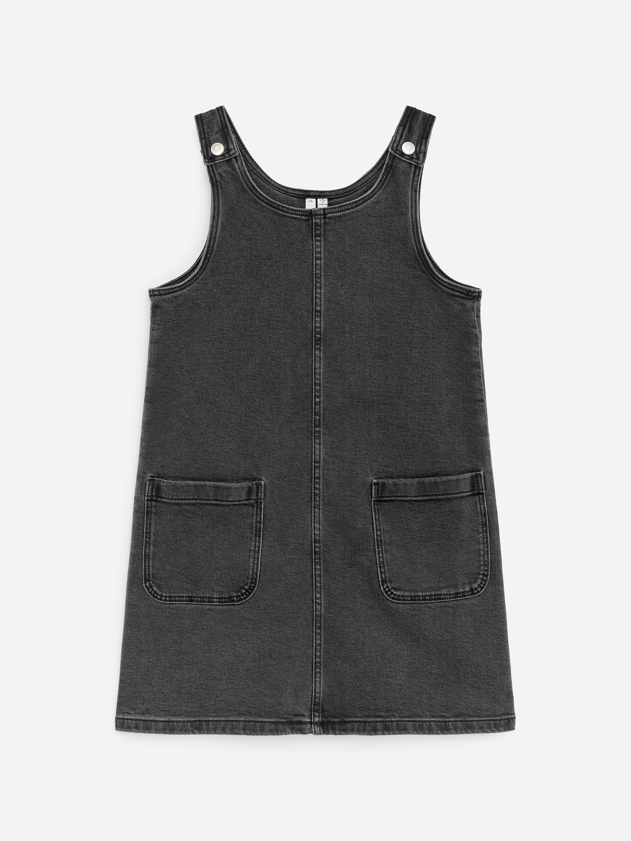 Hängselklänning i denim-#333538-18624
