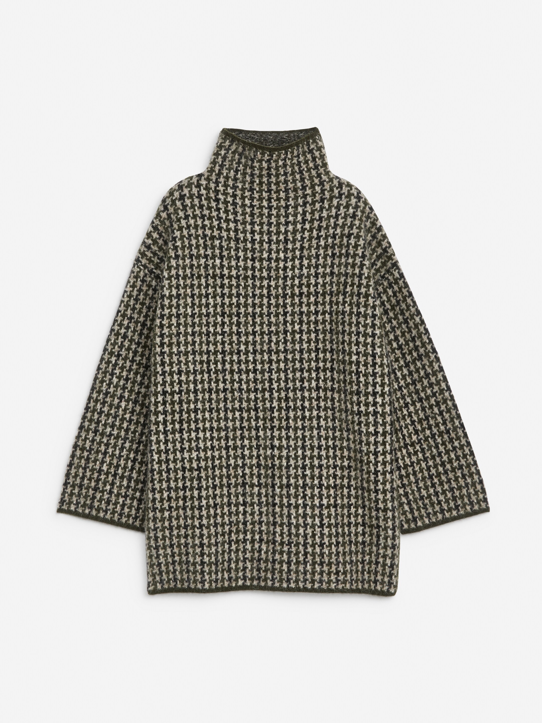 View larger image: Jacquard-Knit Jumper - Beige/Houndstooth - Ladies | H&M GB 5