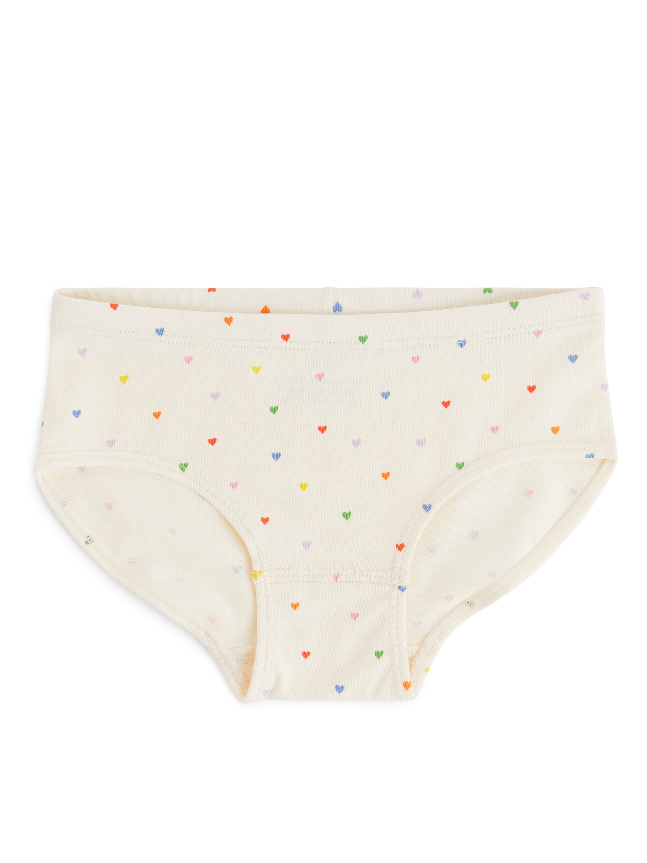 Trosor i bomullstrikå, 3-pack - Blå/hjärttryck - Regular fit - Children - StillMedia/DescriptiveDetail - 4