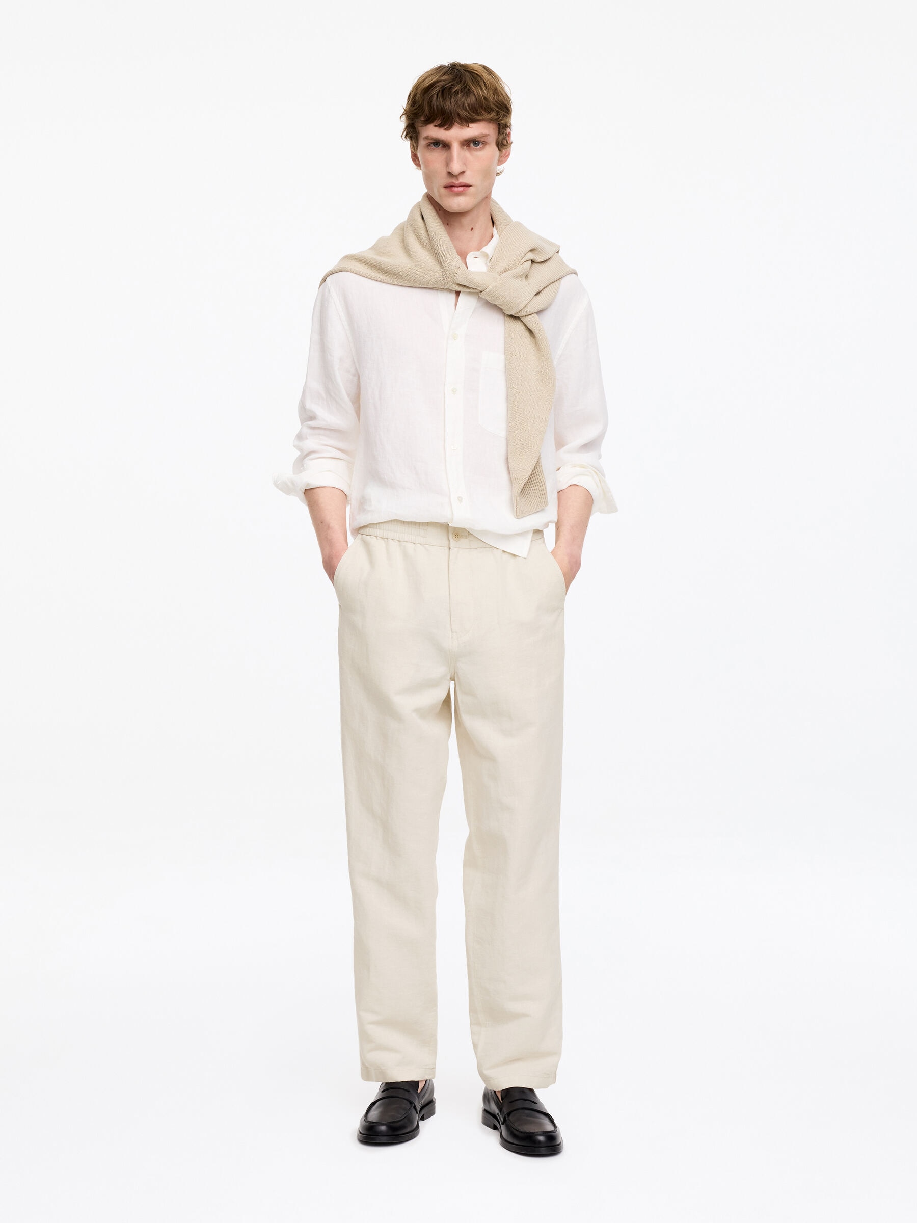 Hose aus Leinenmix - Beige - Relaxed Fit - Men - StillMedia/Lookbook - 8