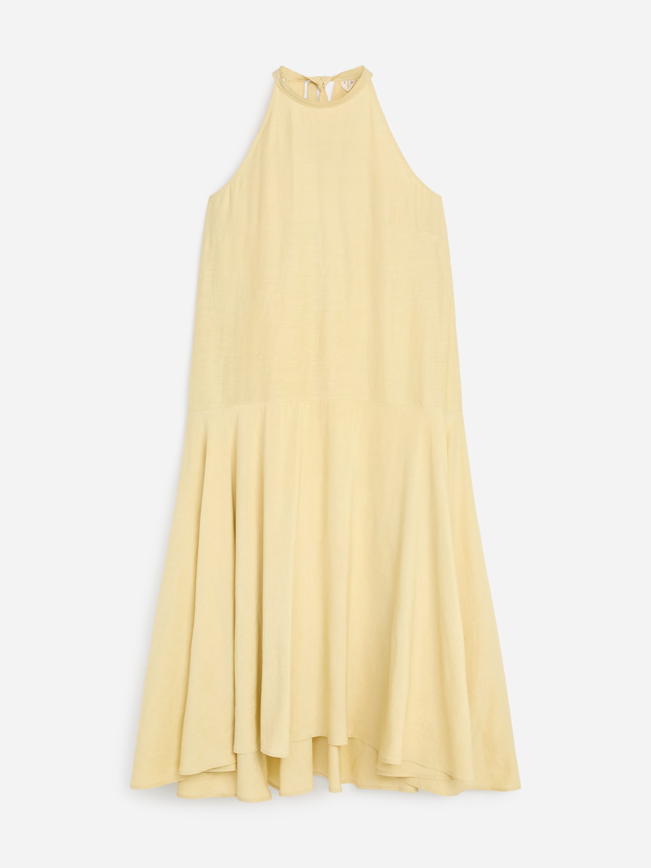 Halterneck Dress-#D2C594-19618