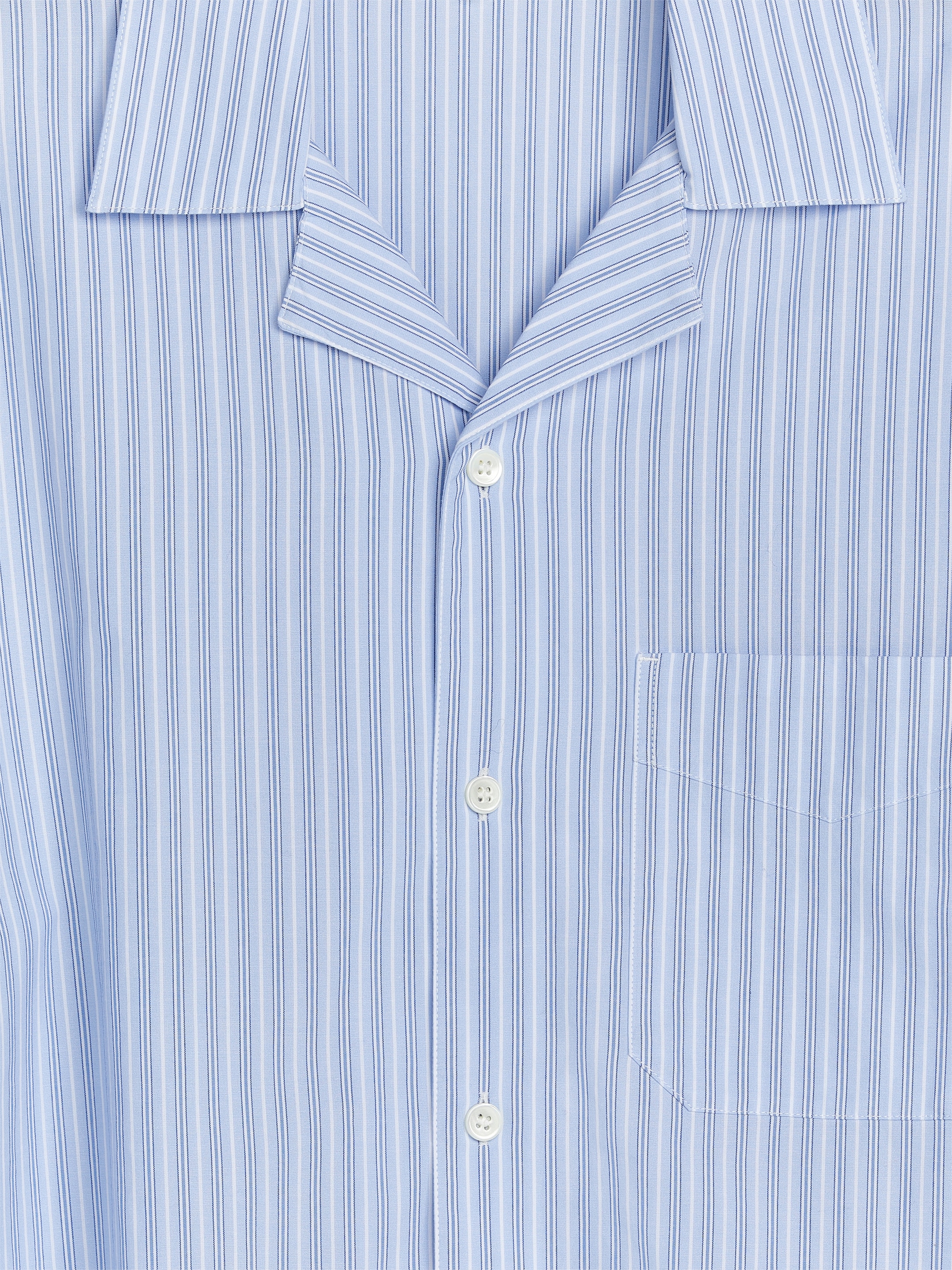 View larger image: Cotton Pyjama Shirt - Light Blue/Striped - Men | H&M GB 2