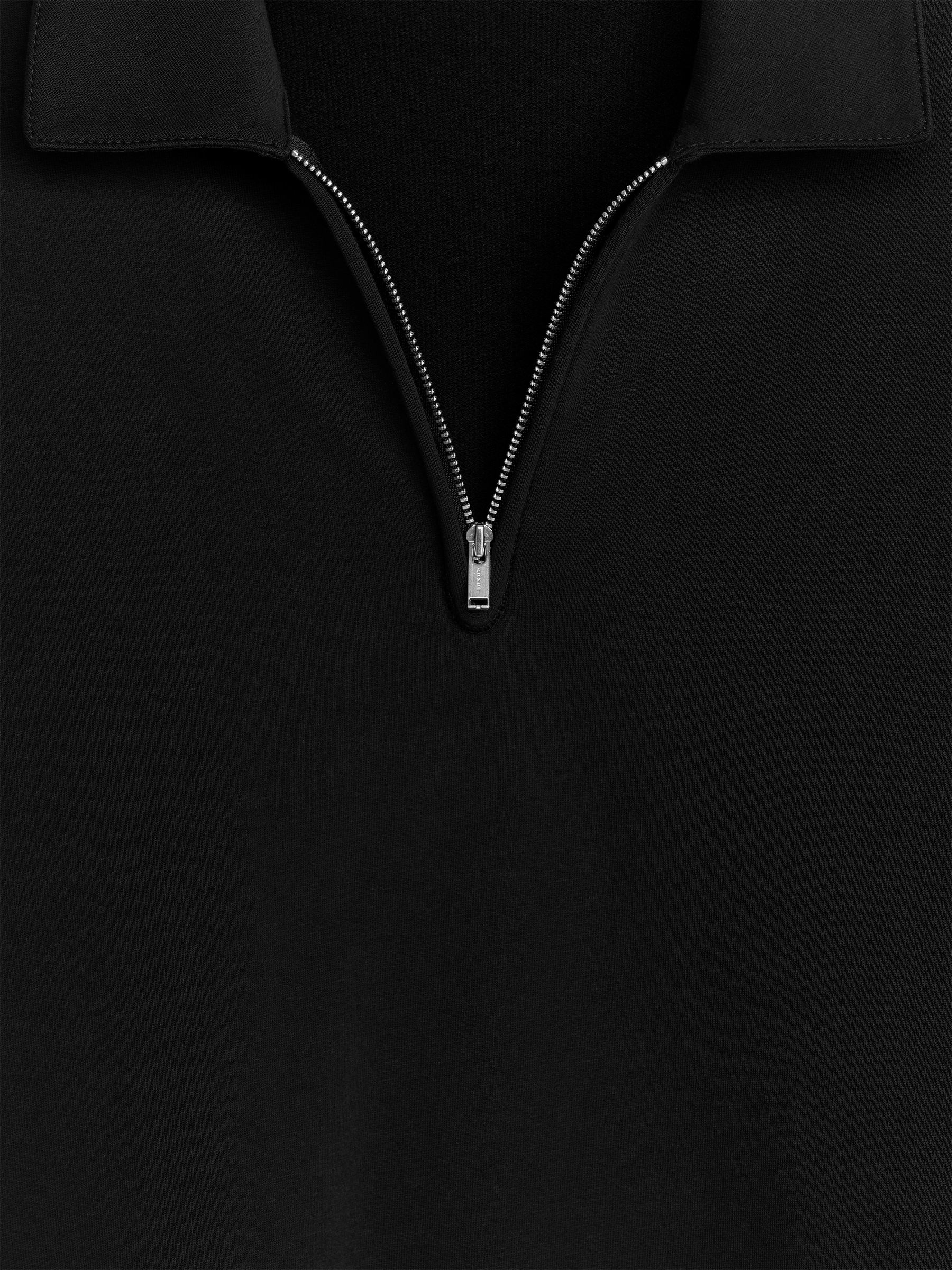 Poloshirt mit kurzem Reißverschluss - Schwarz - Regular Fit - Herren - StillMedia/DescriptiveDetail - 2