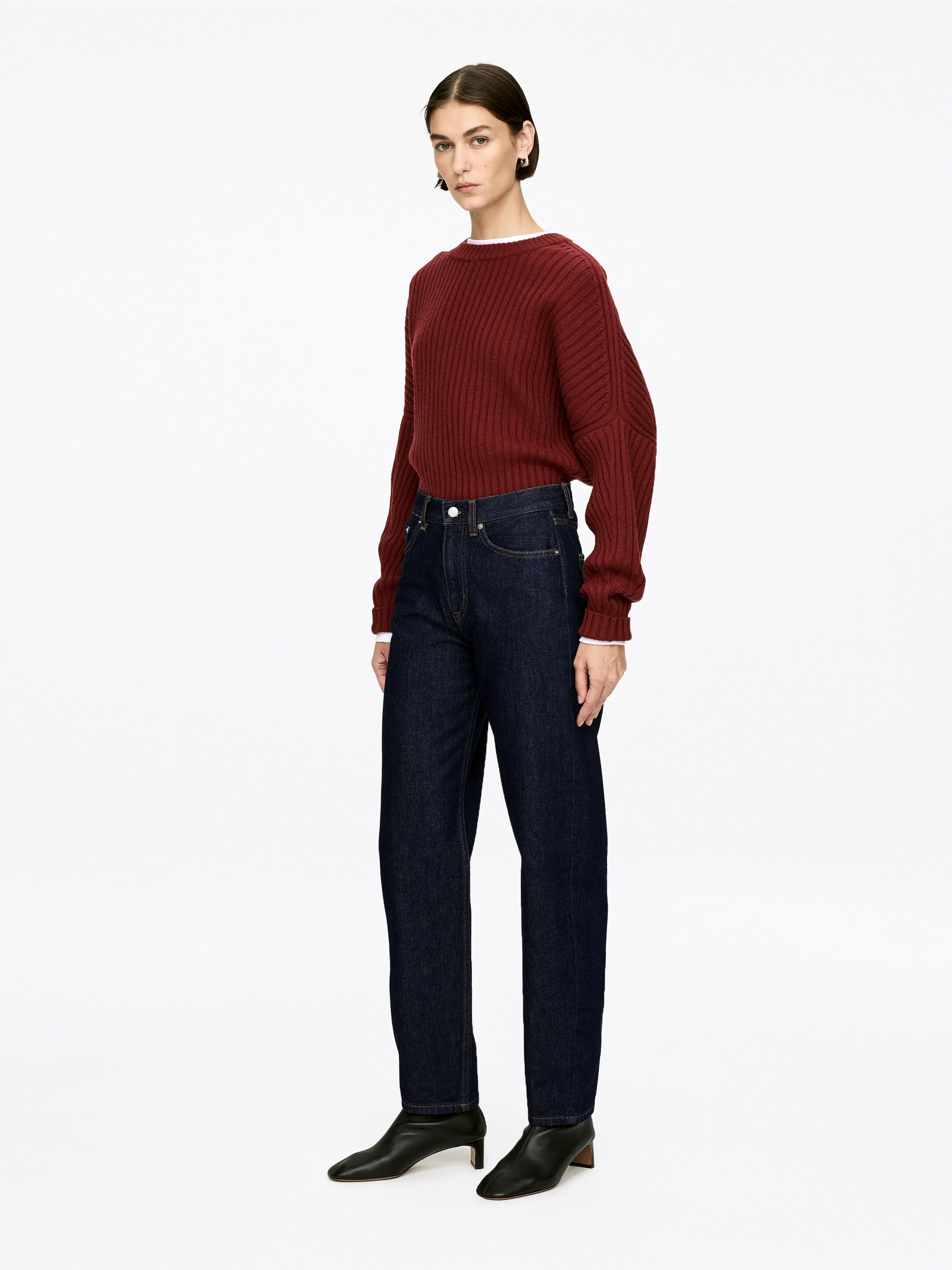 Grotere afbeelding bekijken: VIOLET taps toelopende jeans - Donkerblauw - DAMES | H&M BE 2