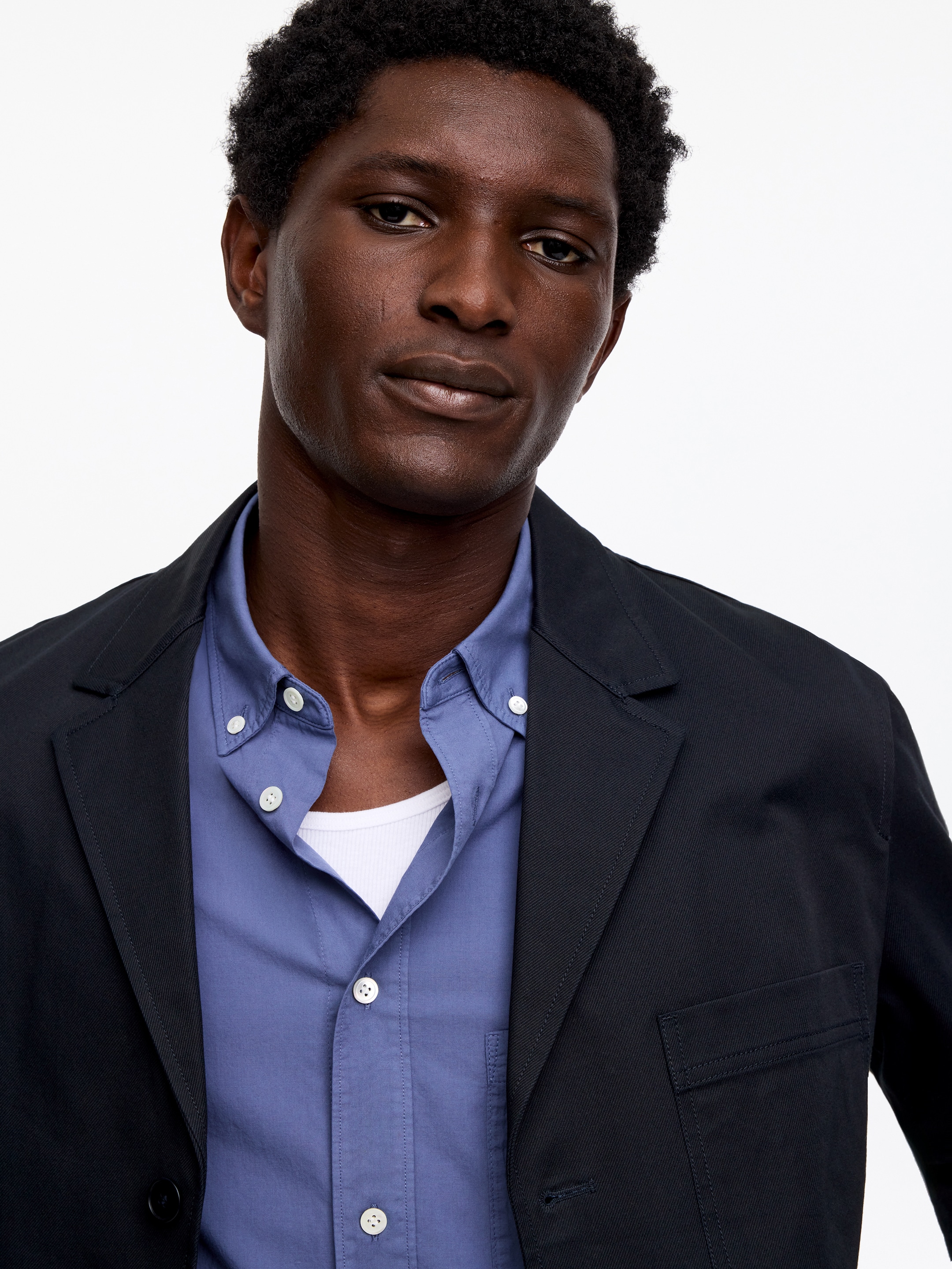 Cotton Twill Blazer - Dark Blue - Regular fit - Men - StillMedia/Lookbook - 4