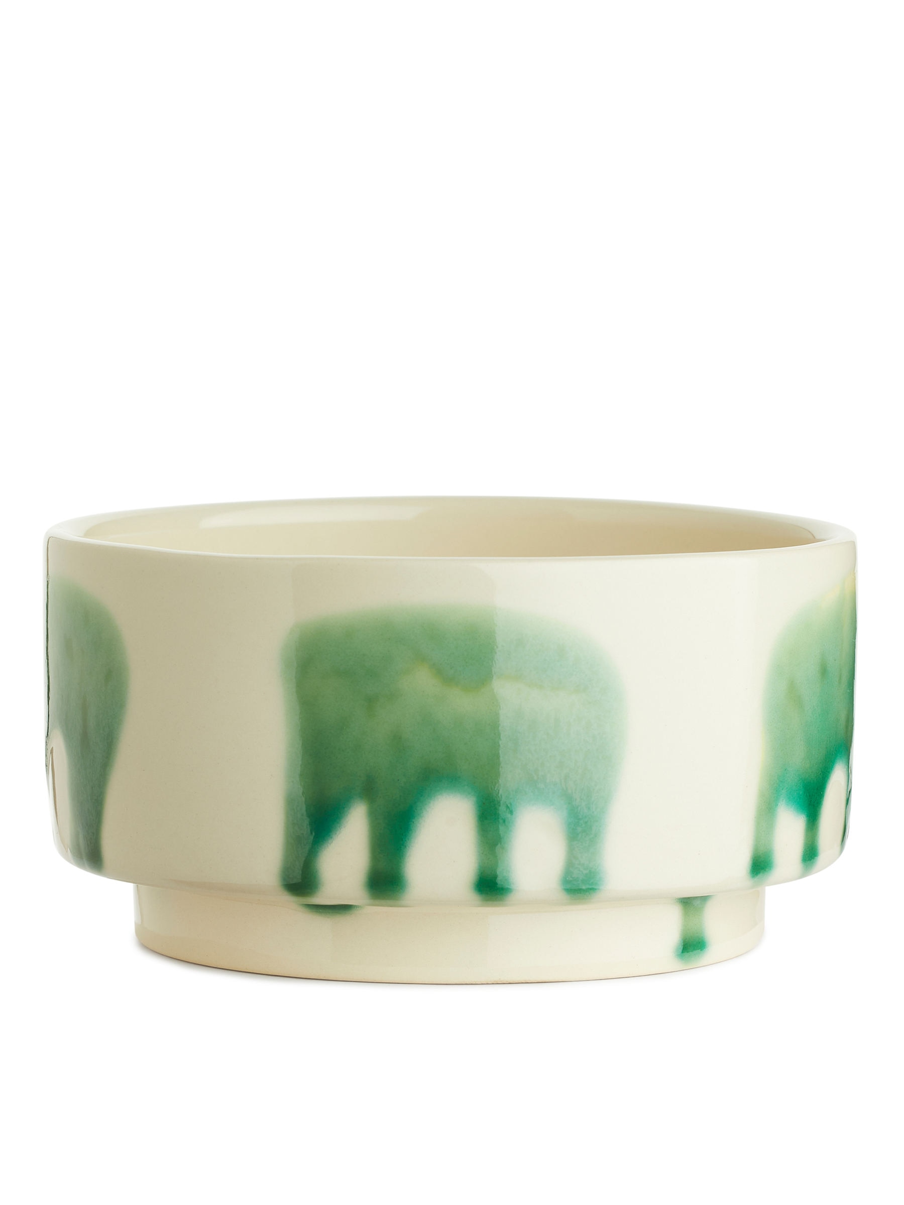 Stoneware Bowl 14 cm - Green Splash - Homeware - StillMedia/DescriptiveStillLife - 1