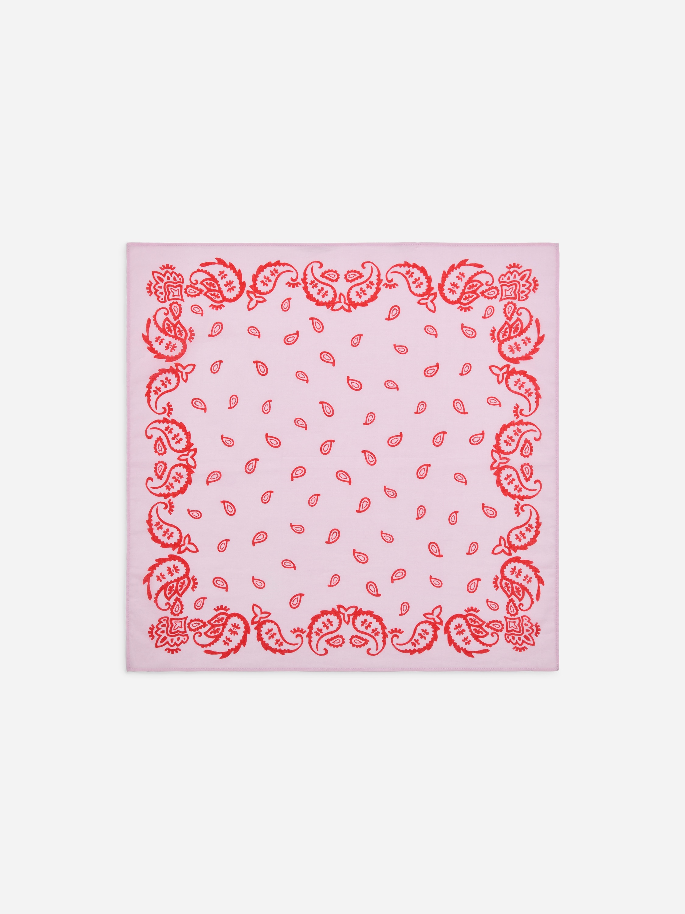Bomullsbandana - Röd/rosa/Grön/vit