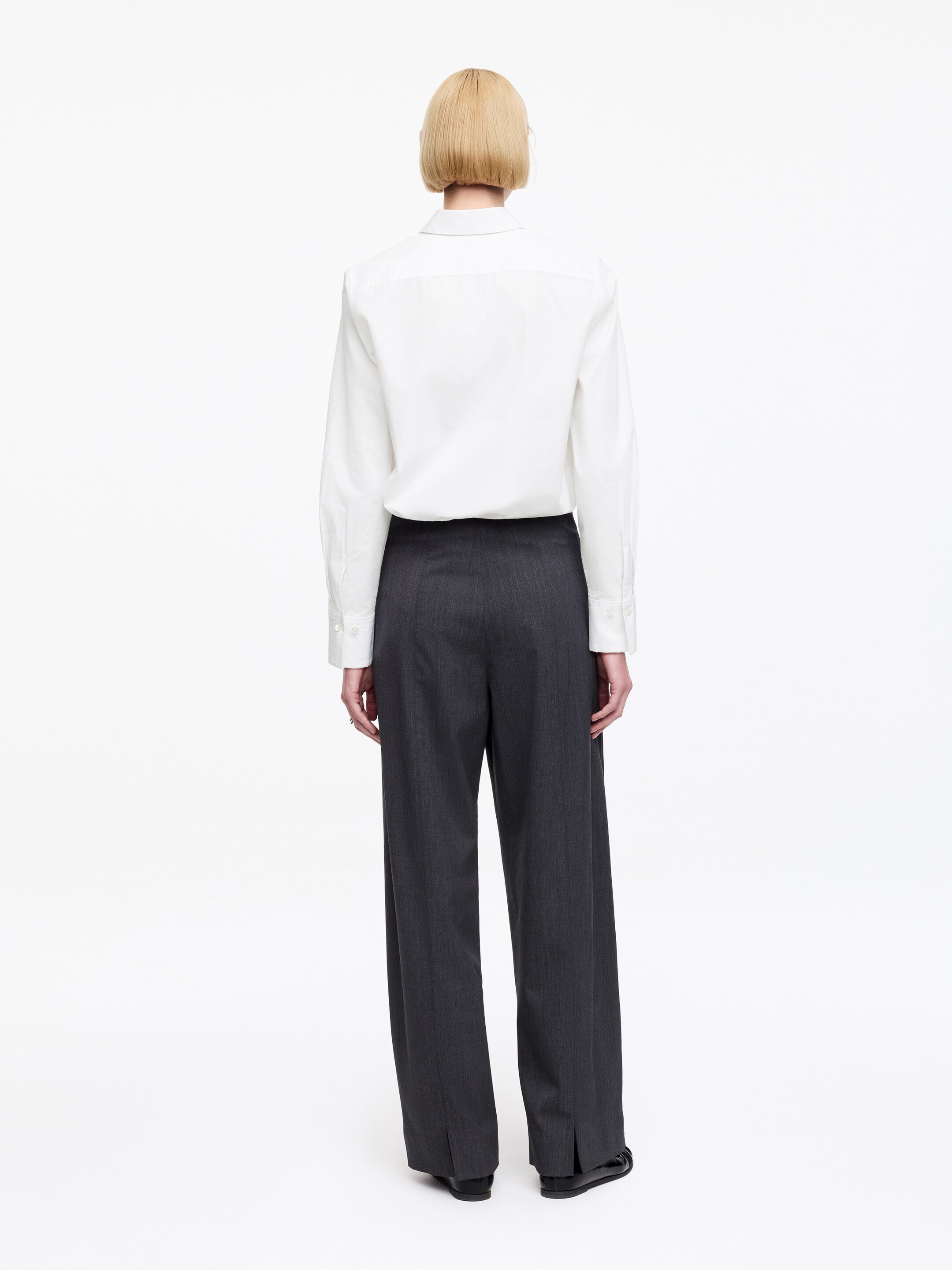 Regular-Fit Poplin Shirt - White - Regular fit - Women - StillMedia/Lookbook - 11