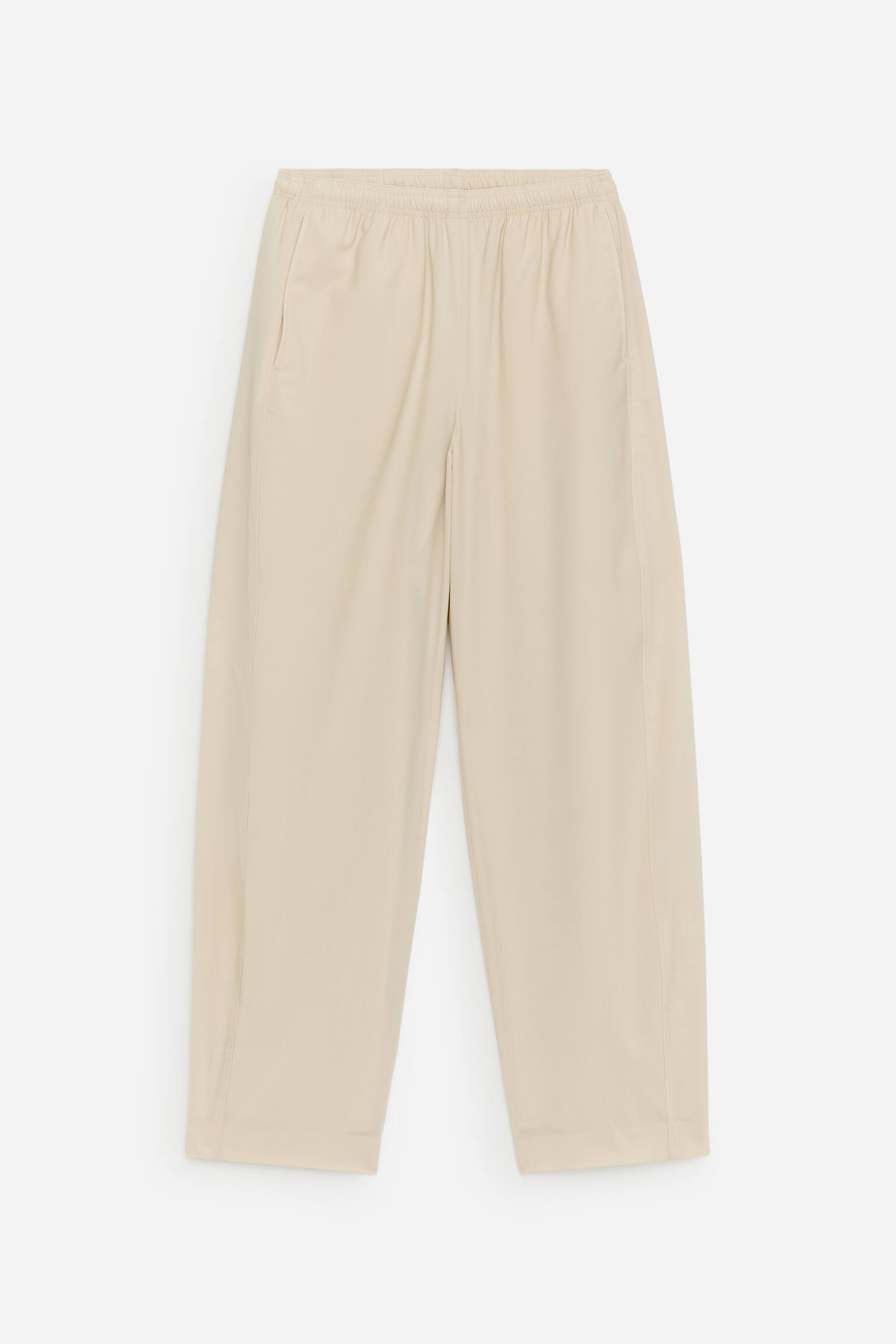 Relaxed Trousers - Light Beige