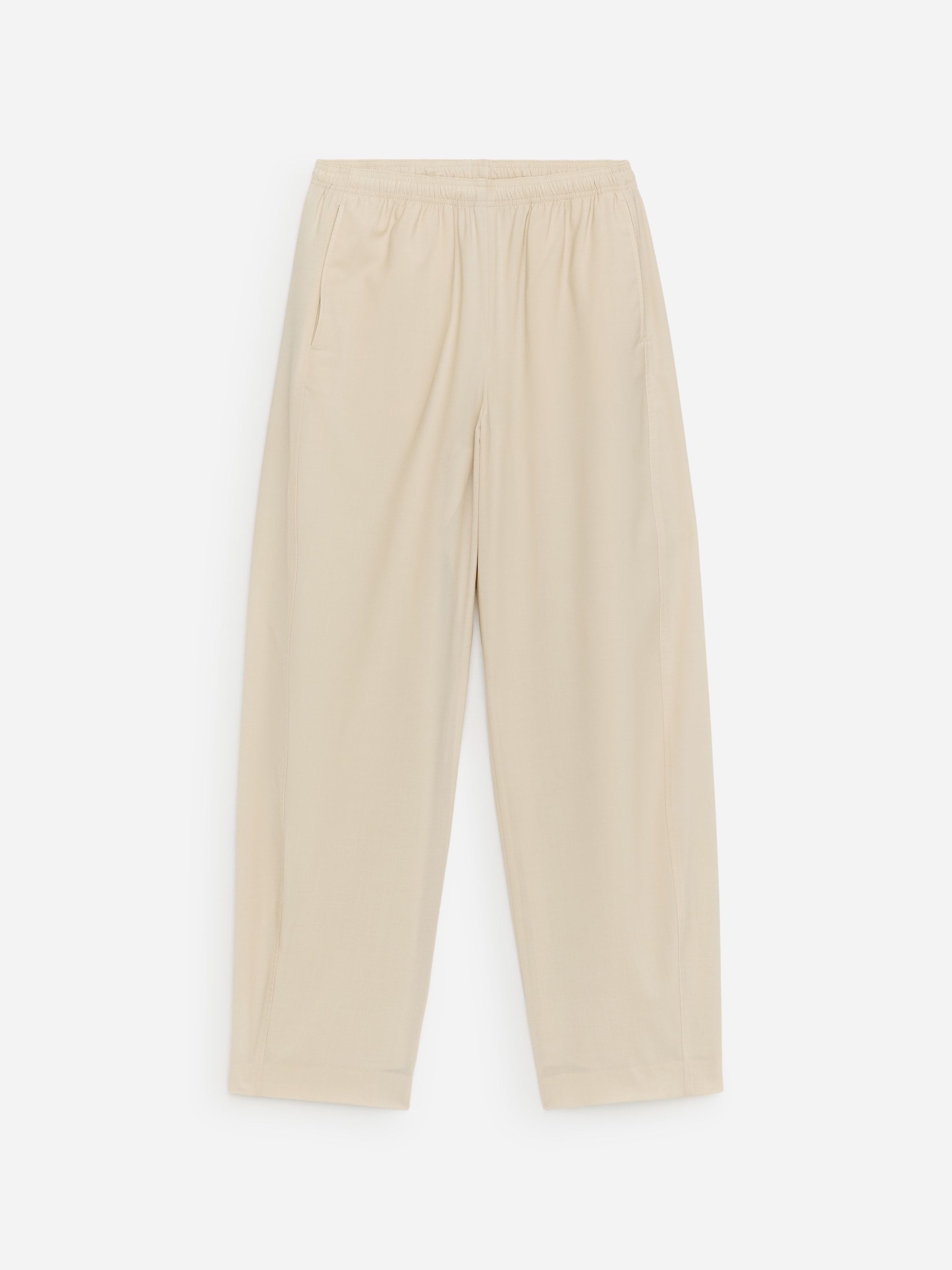 Relaxed Trousers - Light Beige - Loose fit - Women - StillMedia/DescriptiveStillLife - 1