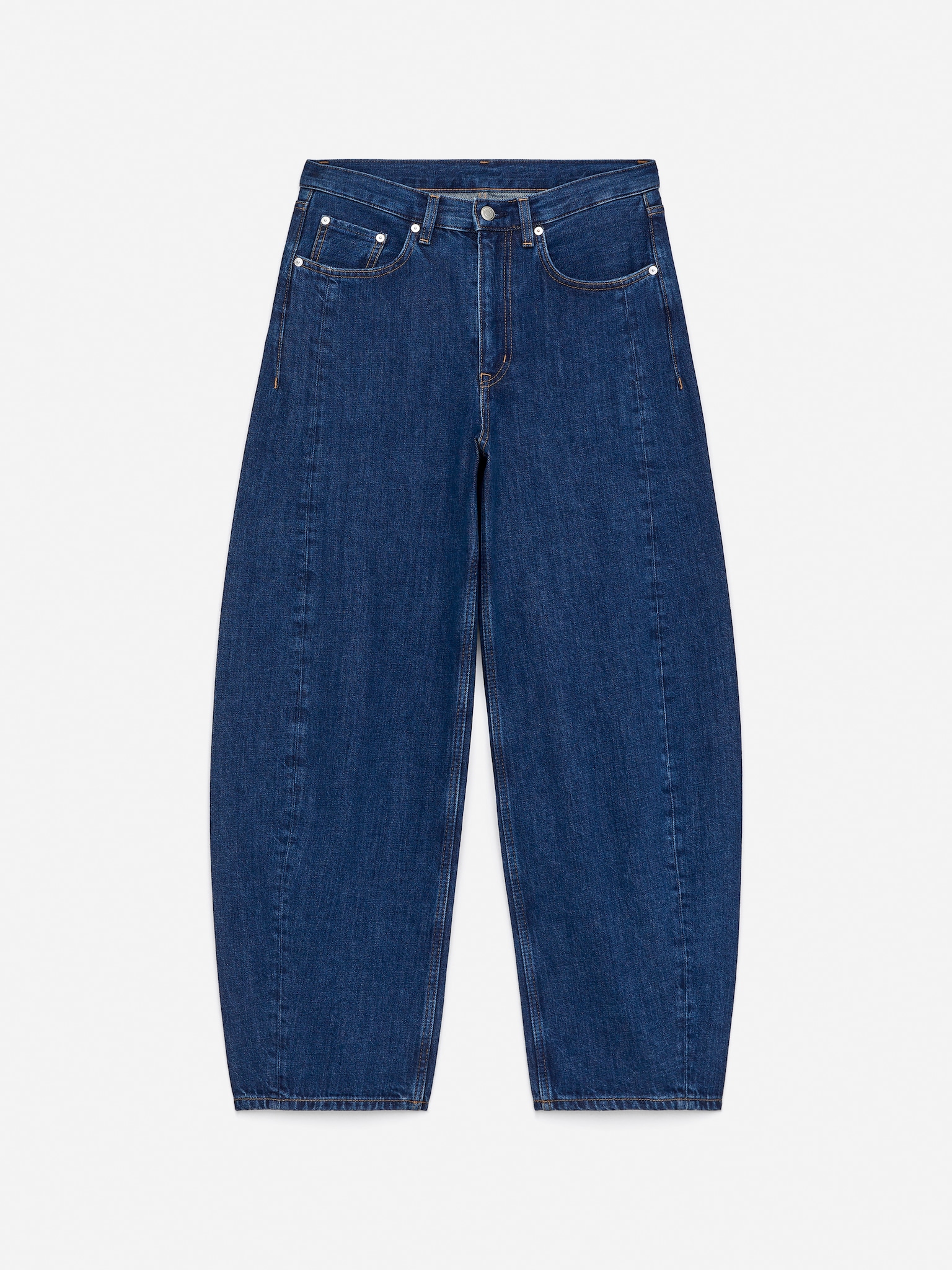 Calça de ganga barrel BLOOM - Azul/Preto/Branco/Azul claro - 2