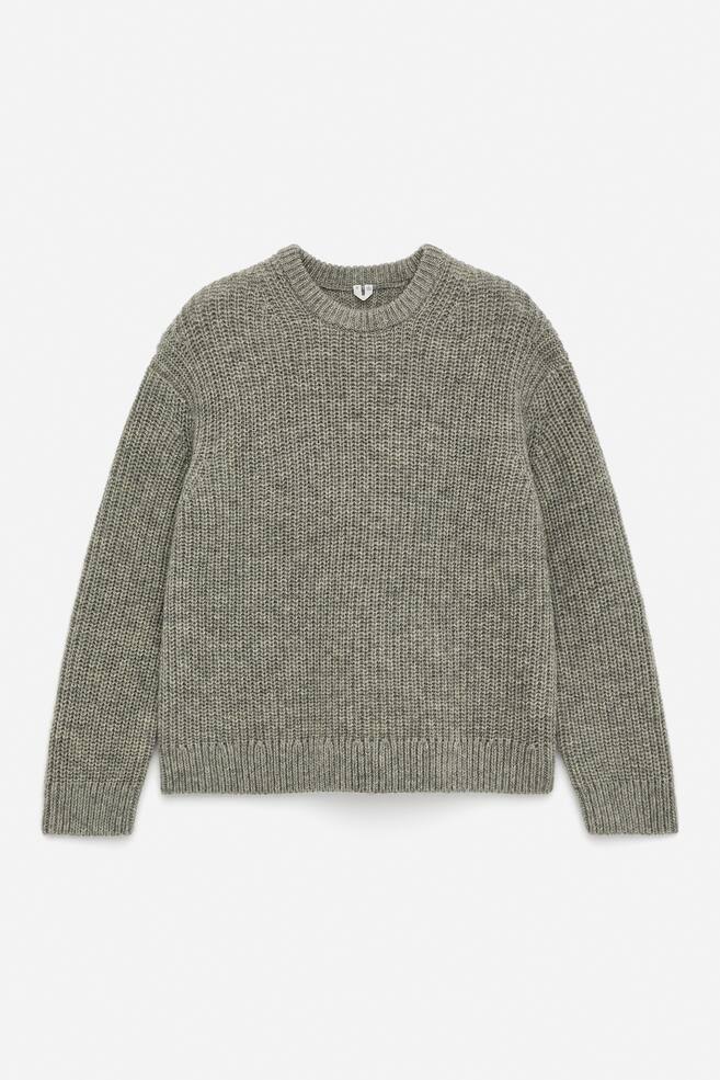 Wool Jumper - Grey Melange - 1