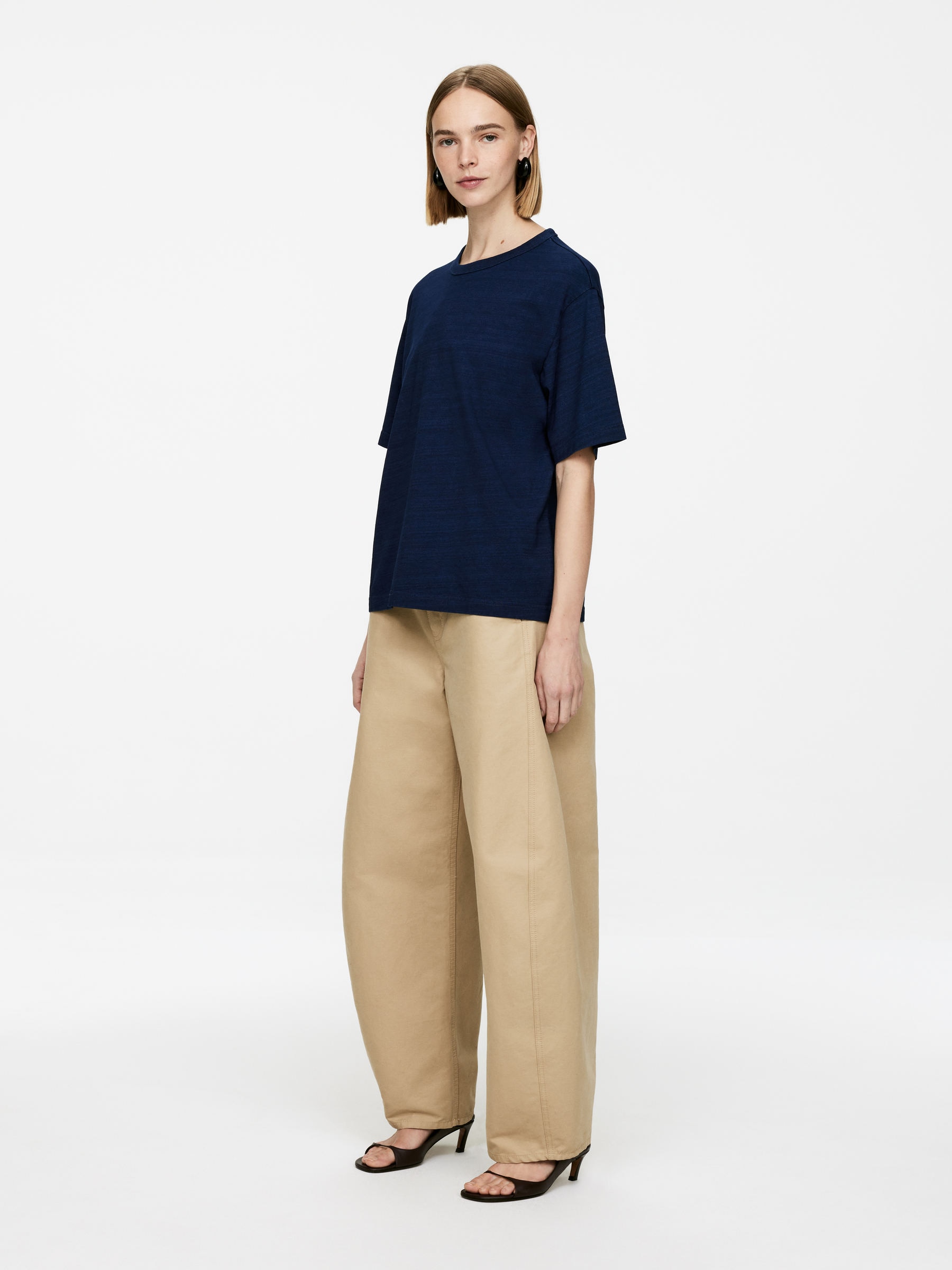Midweight T-Shirt - Dark Blue - Regular fit - Women - StillMedia/Lookbook - 4