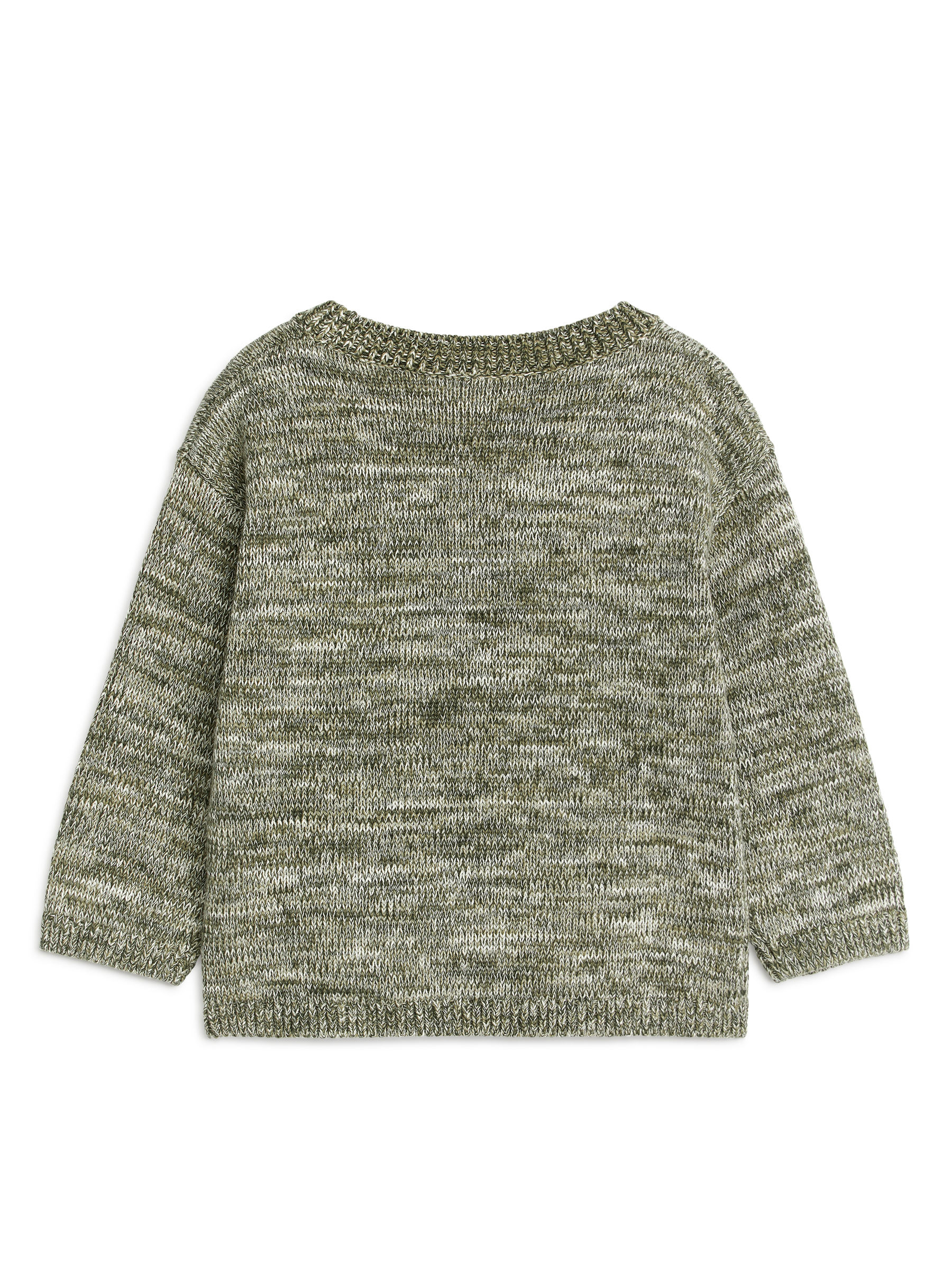 Baumwollstrickpullover - Khaki meliert - Regular Fit - Children - StillMedia/DescriptiveStillLife - 1