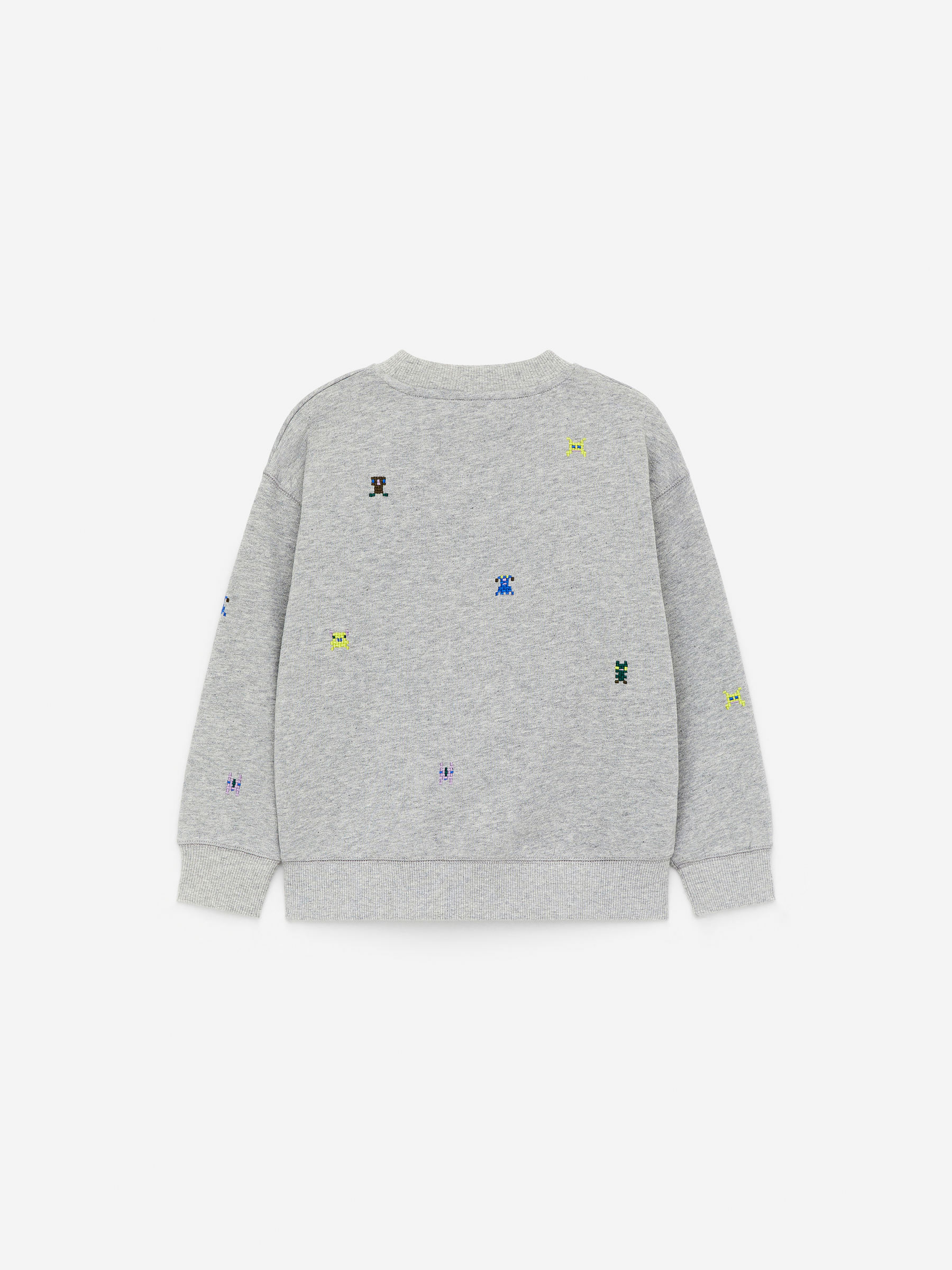 Embroidered Sweatshirt - Grey/Monsters - Regular fit - Children - StillMedia/DescriptiveStillLife - 1
