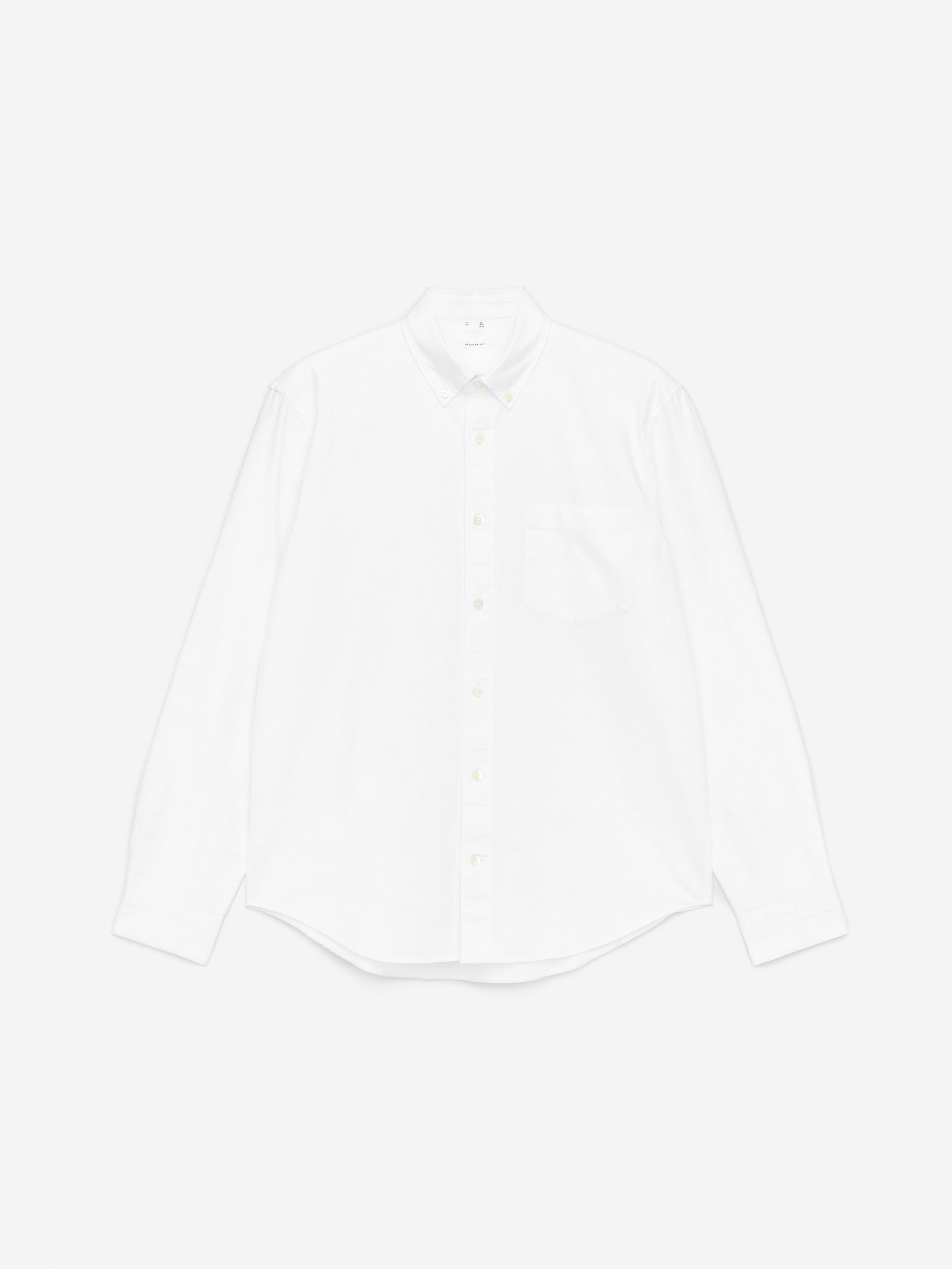 Regular Oxford Shirt-#FFFFFF-11531
