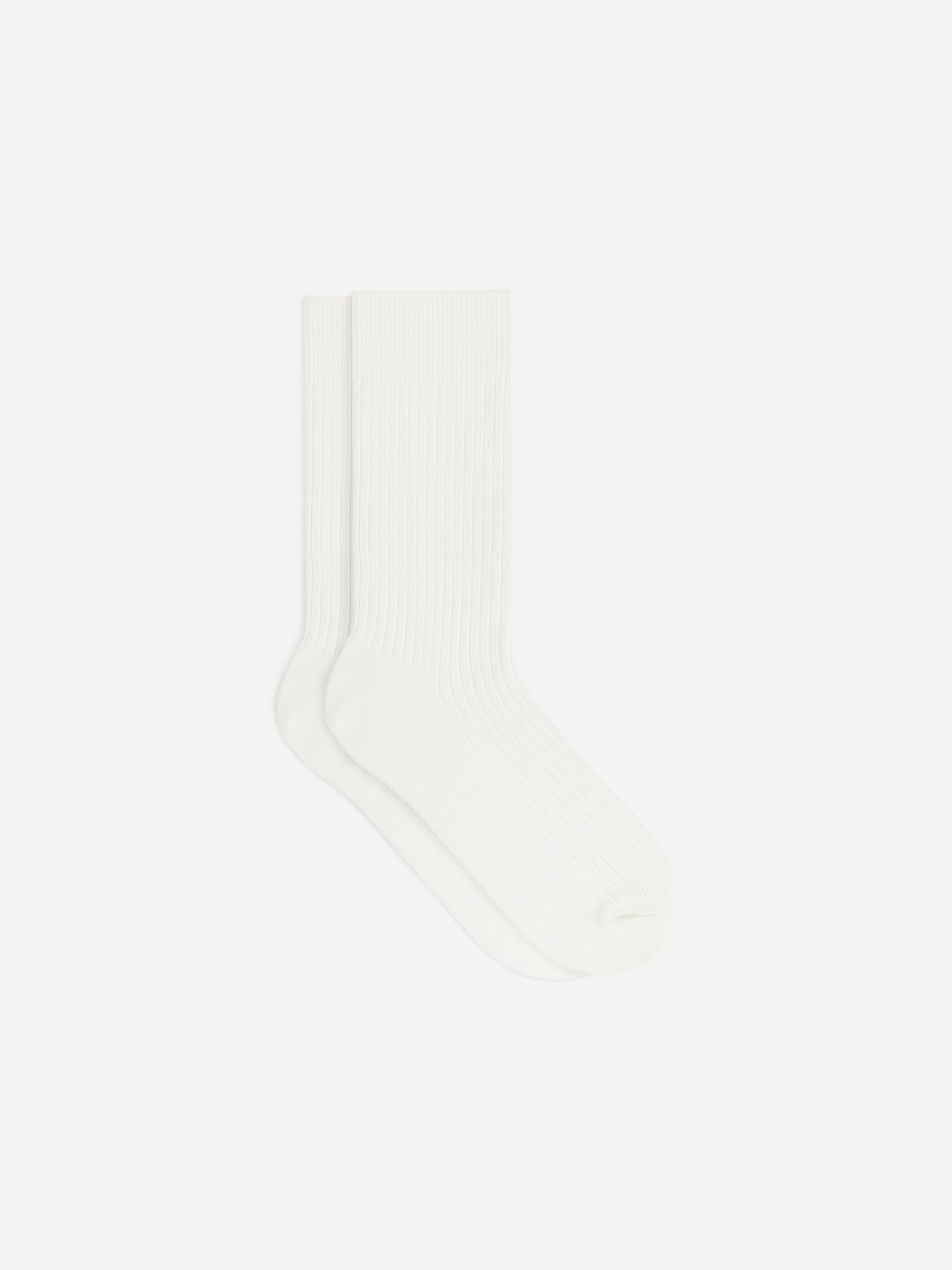 Zobacz większy obraz: Supima Cotton Rib Socks - Biały - ON | H&M PL 1