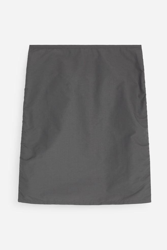 Bleistiftrock aus Baumwolle und Nylon - Grau/Schwarz - 1