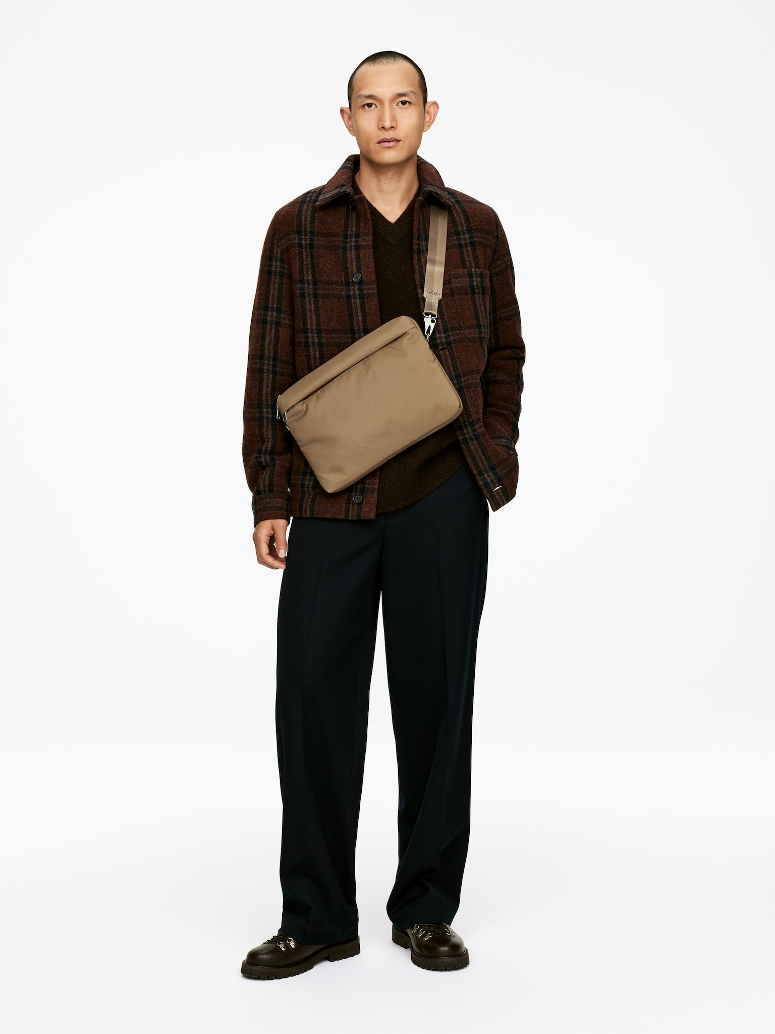 Funda para portátil de 13" y 16" - Beige oscuro/Negro - 6