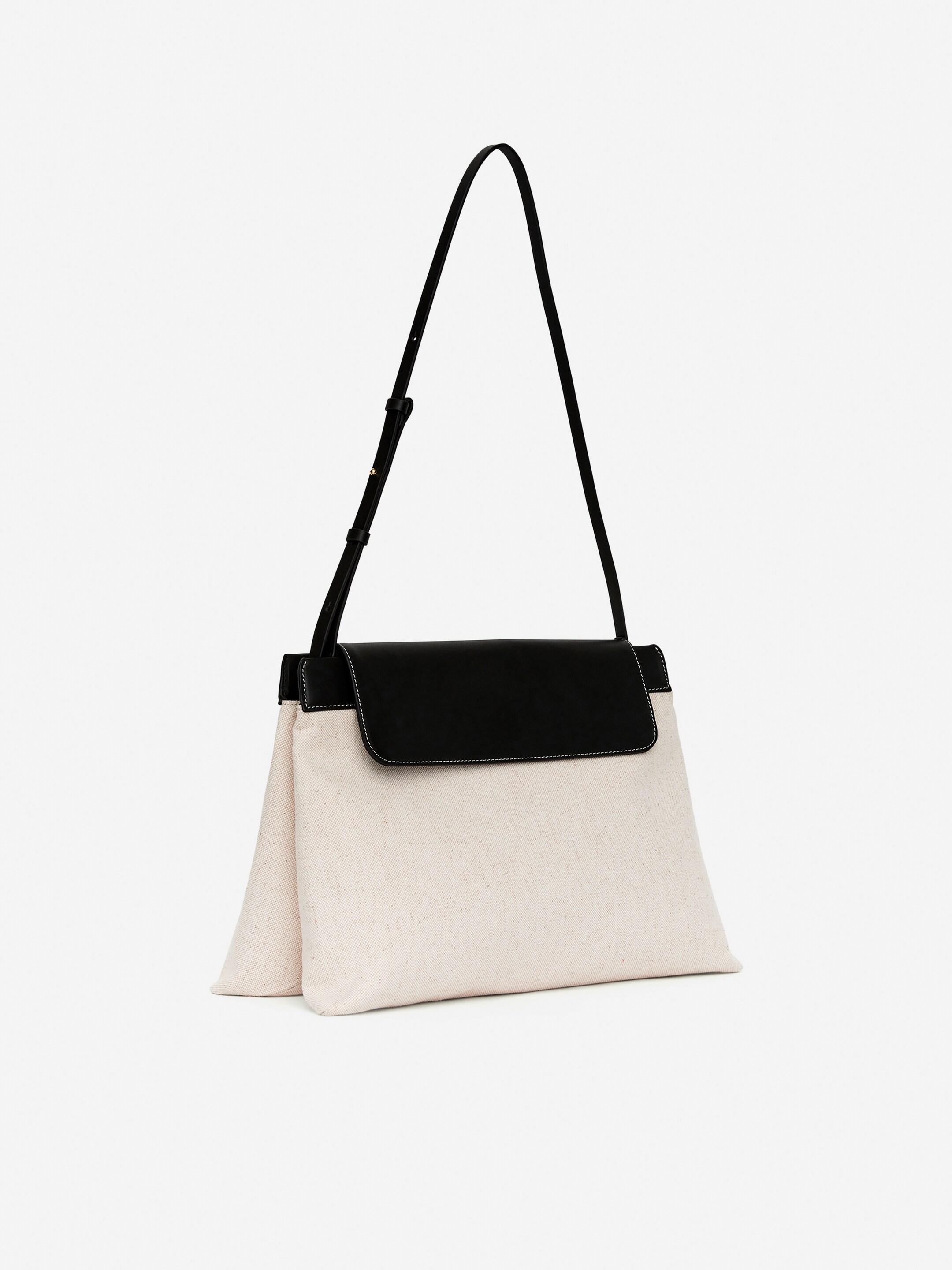 Agrandir l'image: Sac en toile et cuir - Beige clair - FEMME | H&M FR 2