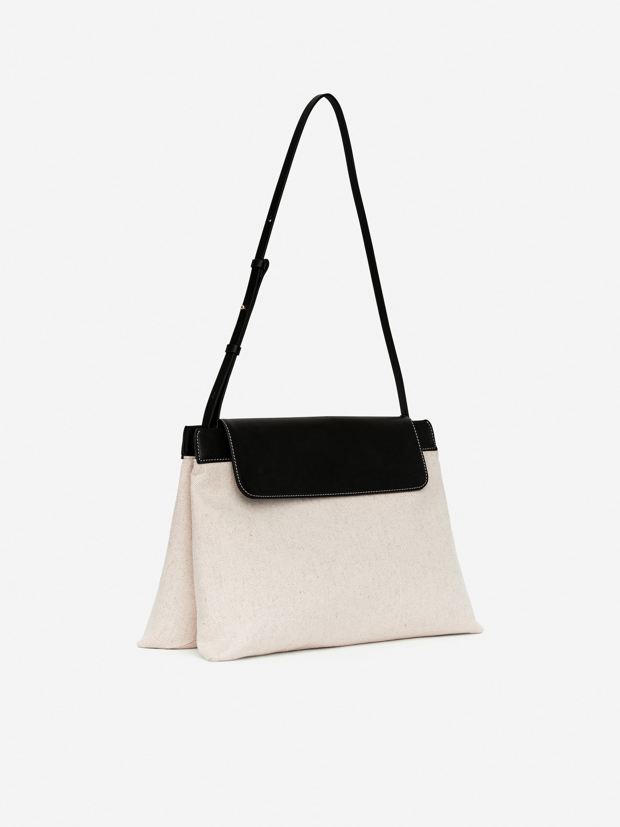 Visualizza immagine più grande: Borsa in tela e pelle - Beige chiaro - DONNA | H&M IT 3