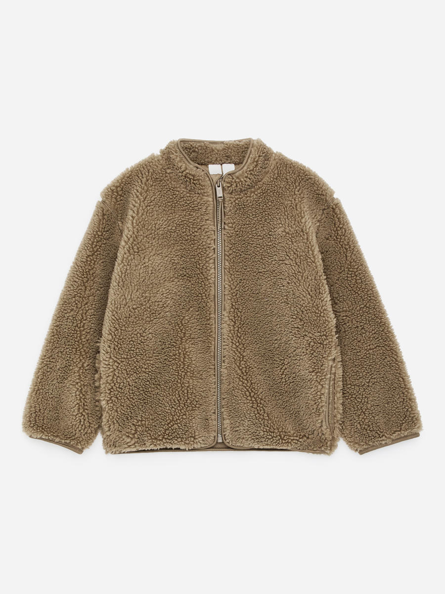 ARKET Girls  Pile Jacket Beige,  size 110
