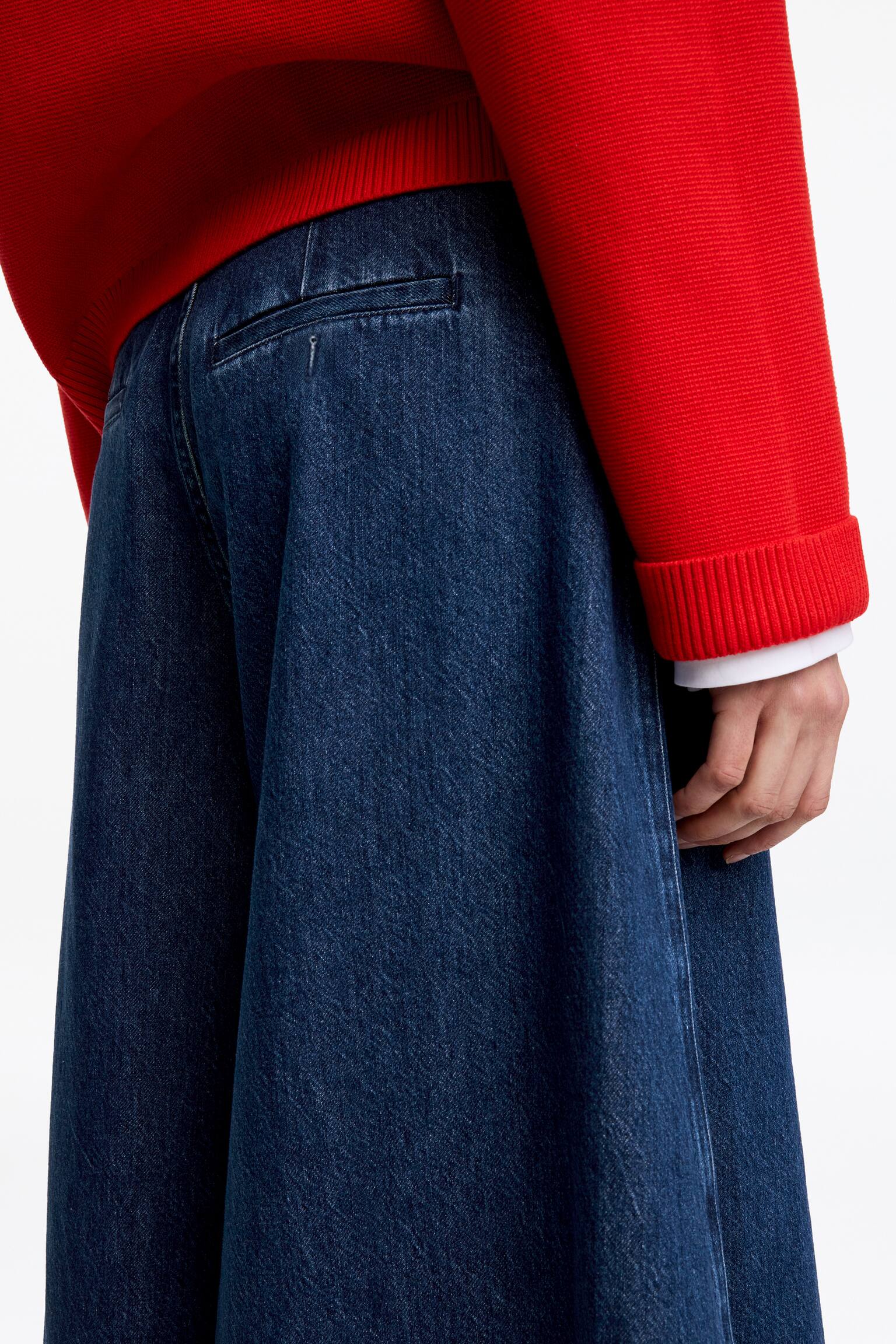 Denim culottebroek - Blauw - 6