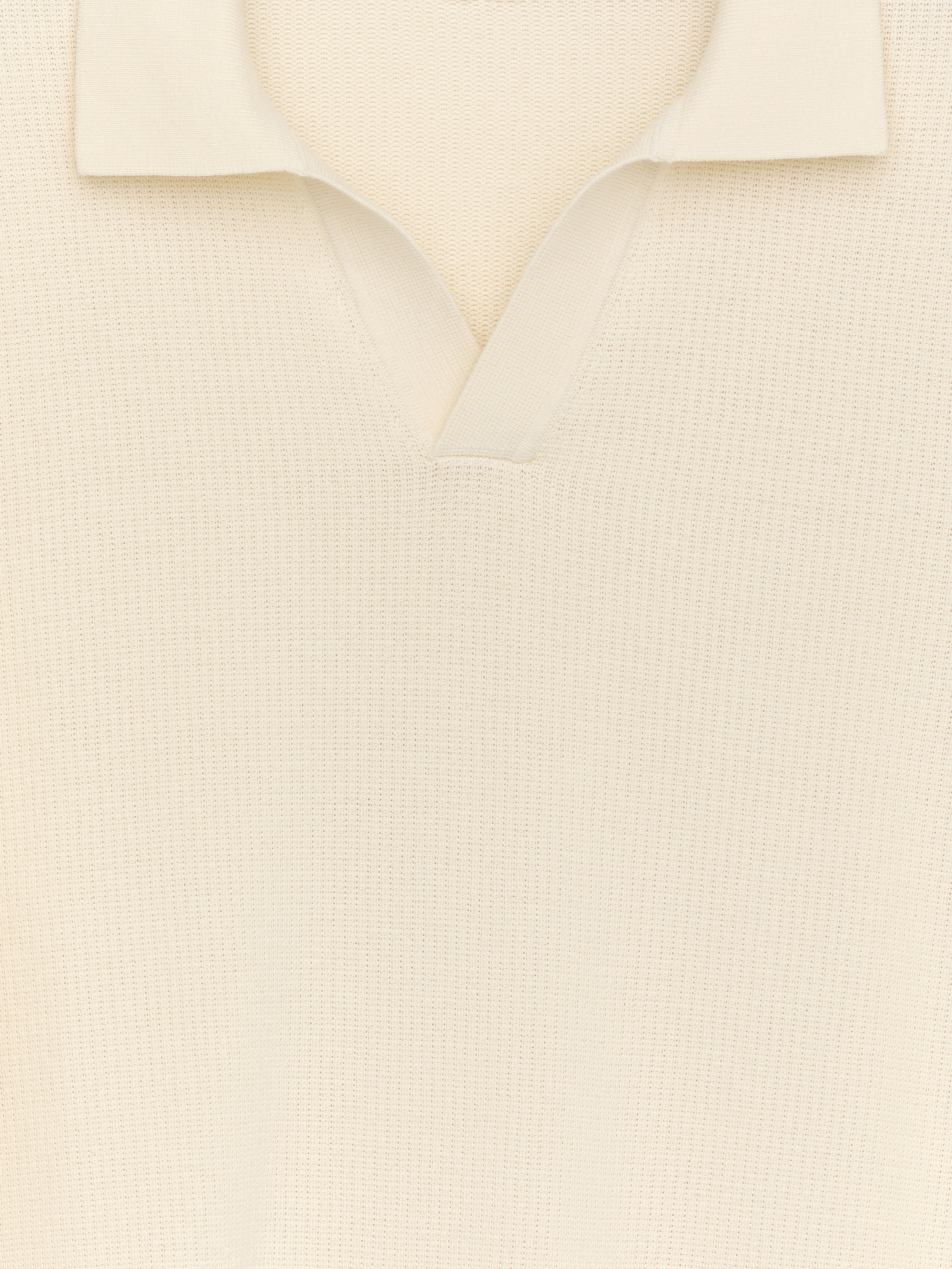 Polo shirt med textur - Off-white - Regular fit - Men - StillMedia/DescriptiveDetail - 2