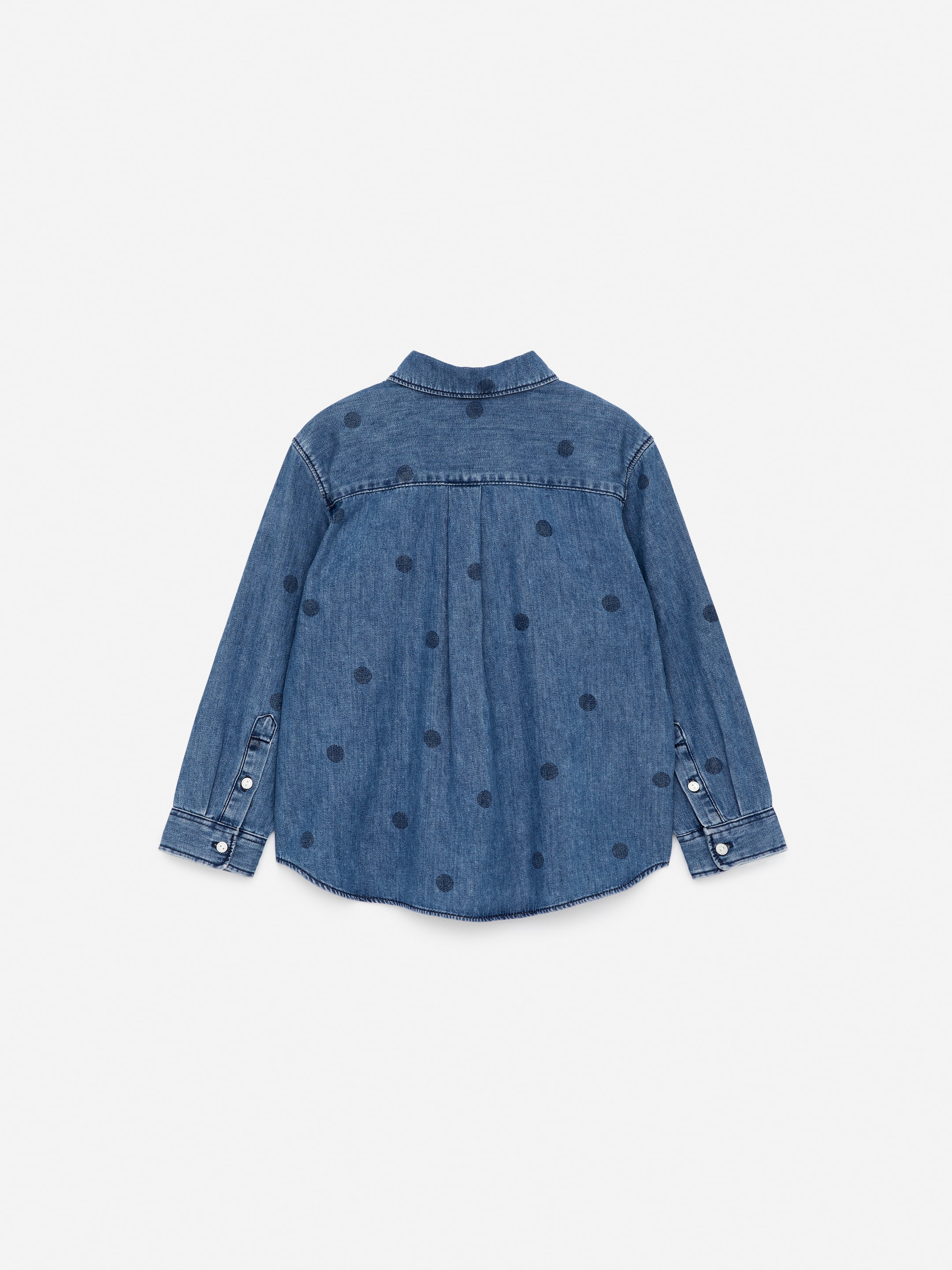 Zobacz większy obraz: Dżinsowa koszula z nadrukiem - Niebieski/Groszki - Dziecko | H&M PL 2