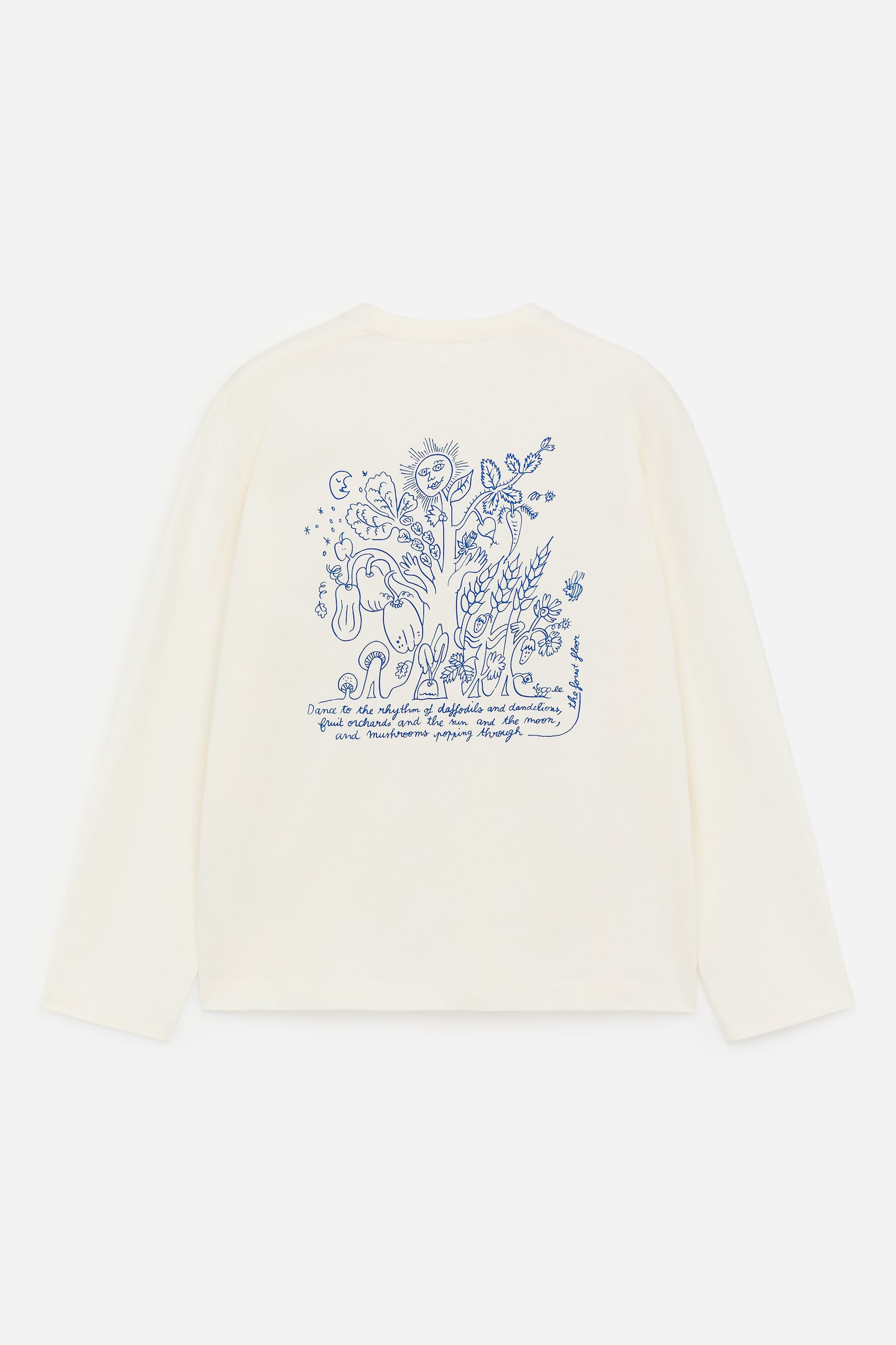 ARKET CAFÉ Långärmad t-shirt-Offwhite/blå - 2