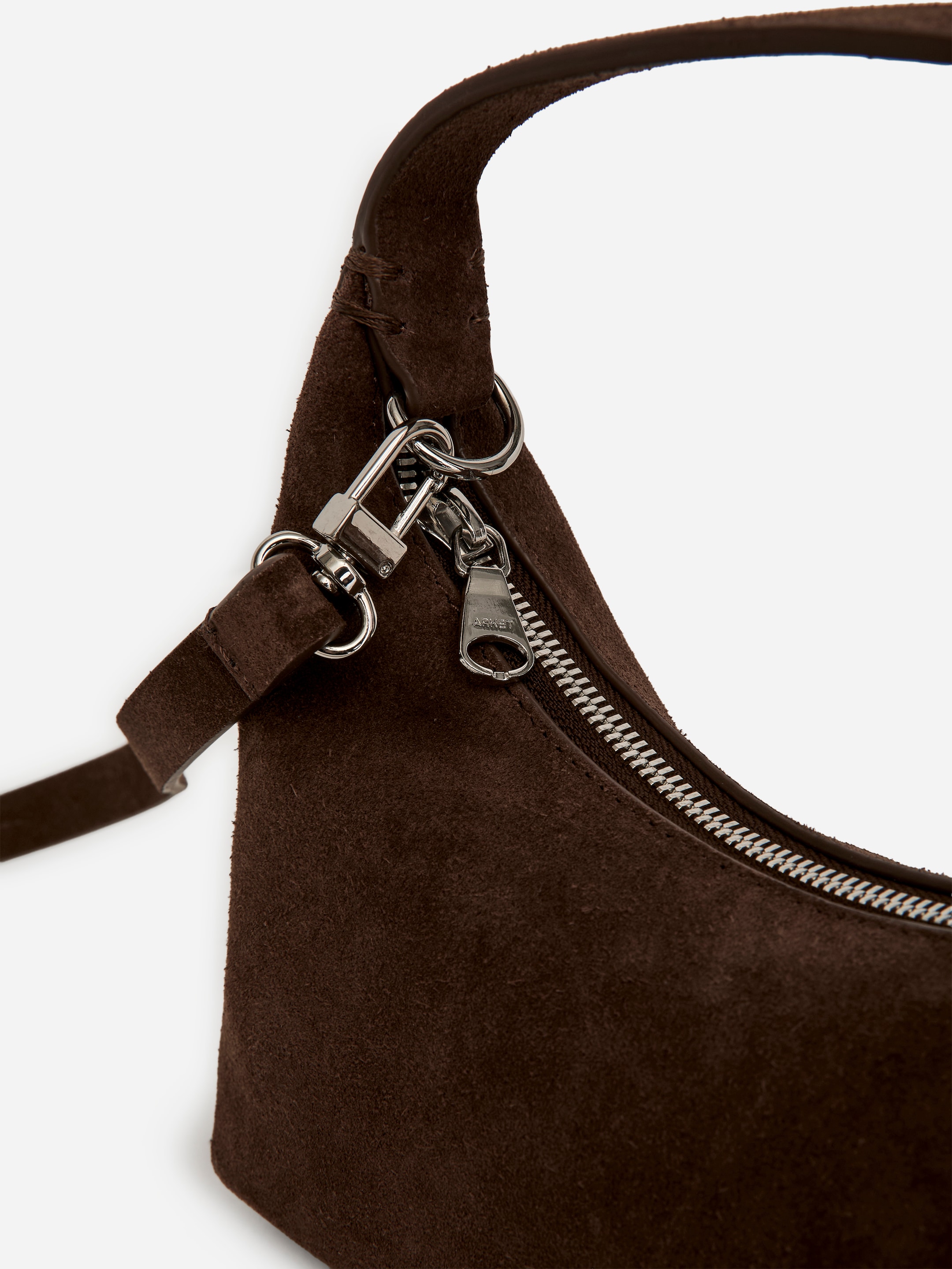 Petit sac en croûte de cuir suédé - Marron - Femme - StillMedia/DescriptiveDetail - 1