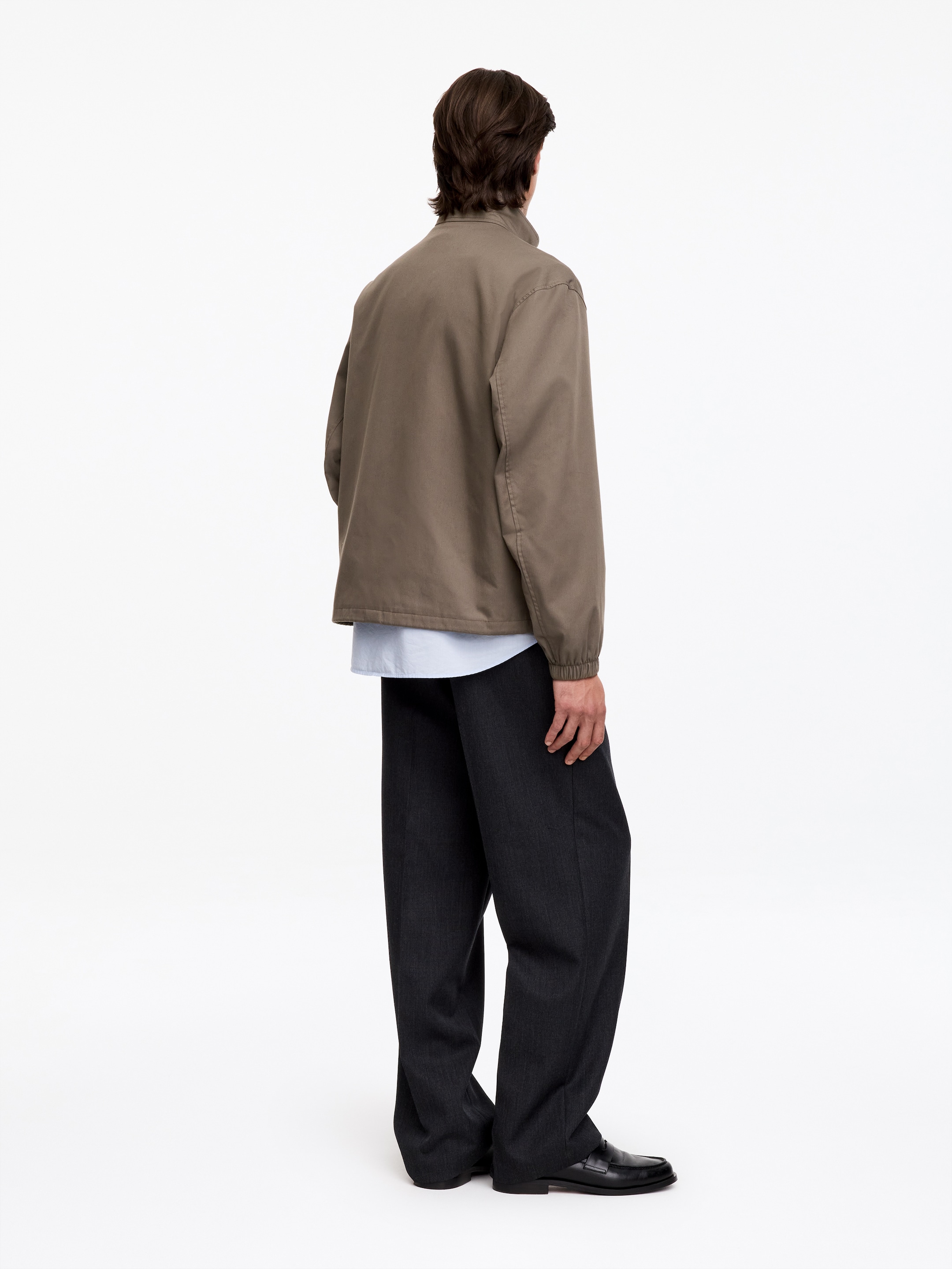 Giacca dal taglio squadrato - Talpa scuro - Relaxed fit - Men - StillMedia/Lookbook - 3