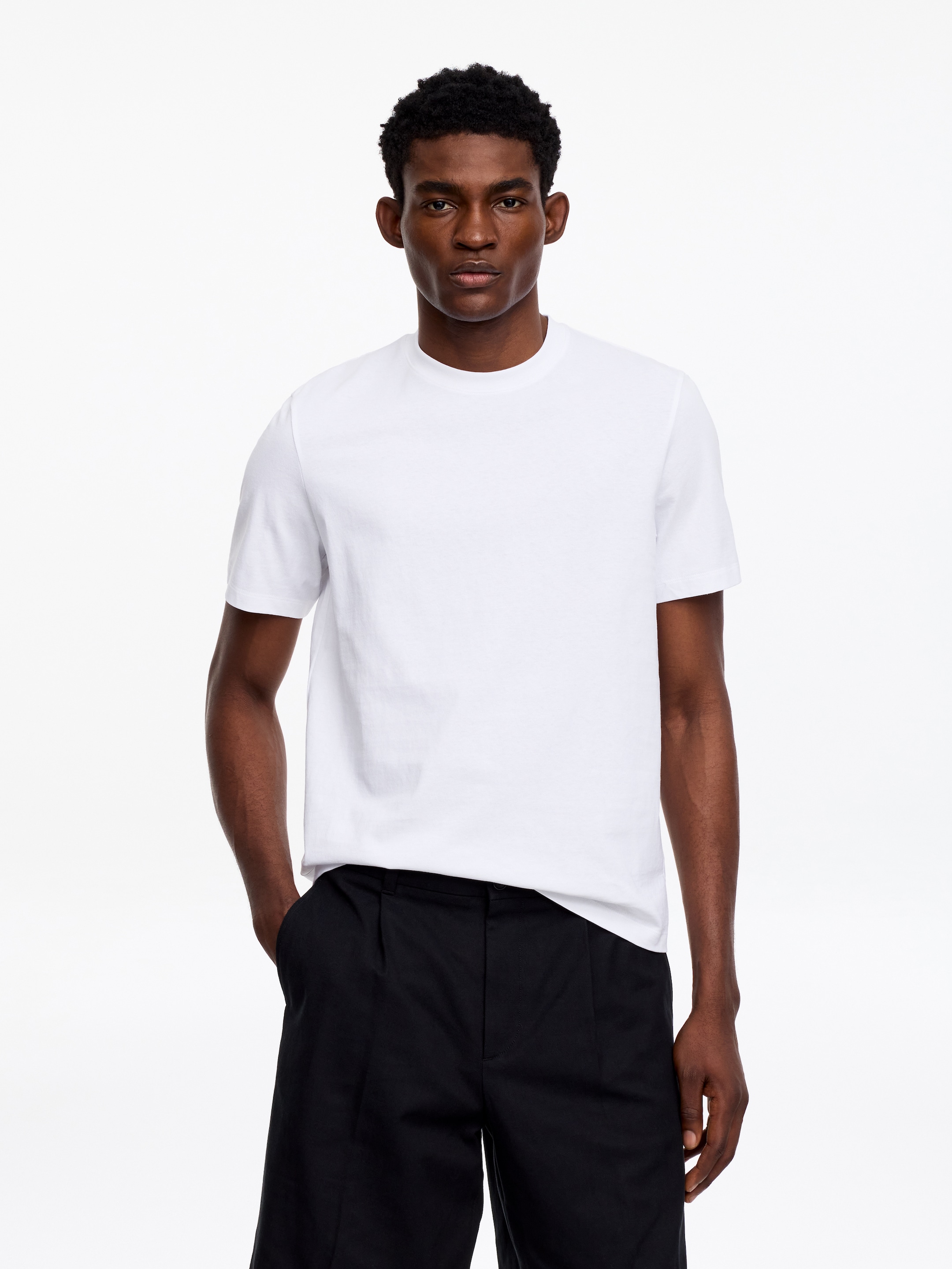 Regular t-shirt, 3-pack-#FFFFFF-19537