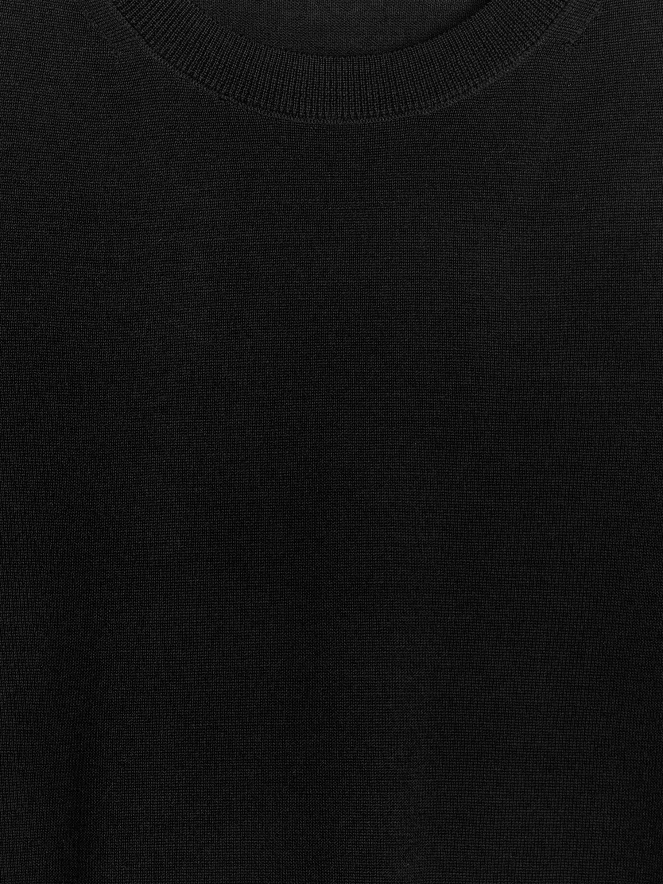 Feinstrickpullover aus Merinowolle - Schwarz - Regular Fit - Damen - StillMedia/DescriptiveDetail - 2