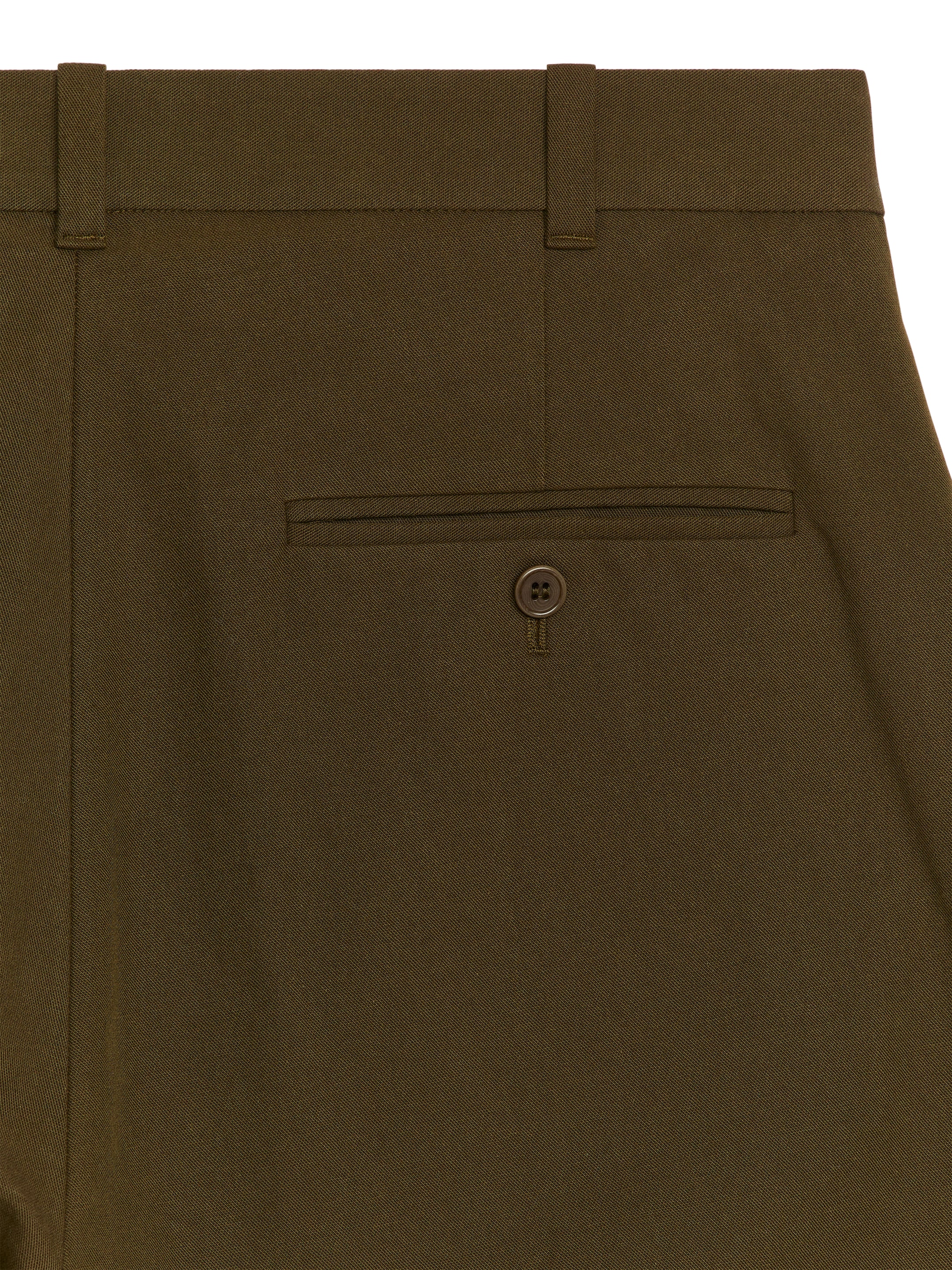 Rak byxa i bomullsblandning - Khakigrön - Loose fit - Men - StillMedia/DescriptiveDetail - 1
