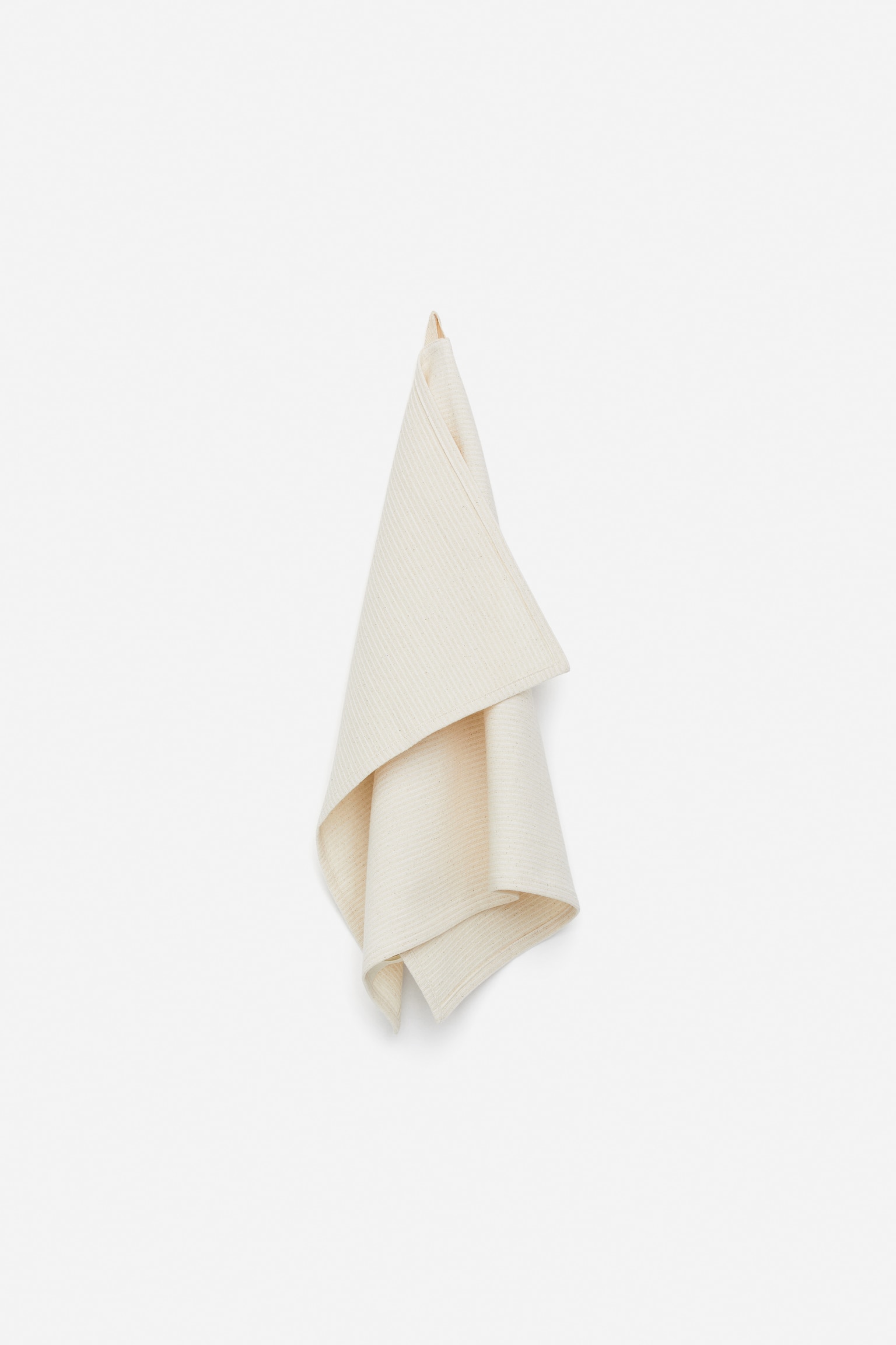 Bavlnená utierka - Off White/Modrá/Sivá/Pruhovaná - 1